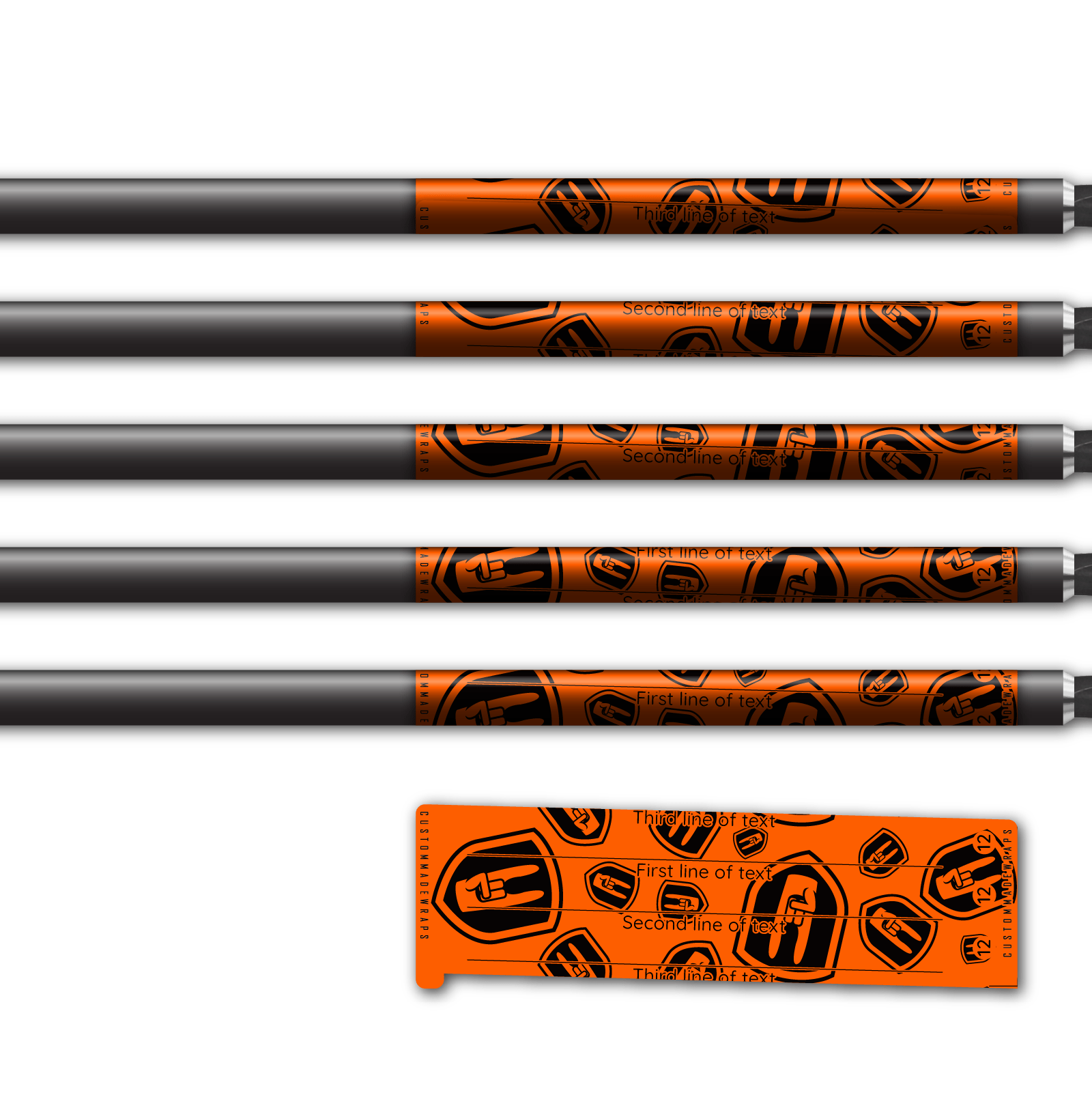 Alternative view of Spin Elite - Nock On Scatter Fluor Red Orange