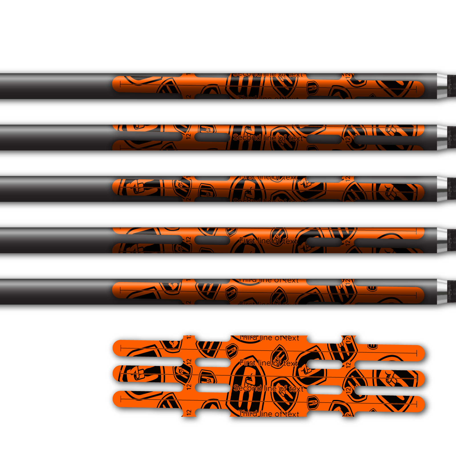Alternative view of Vortex - Nock On Scatter Fluor Red Orange