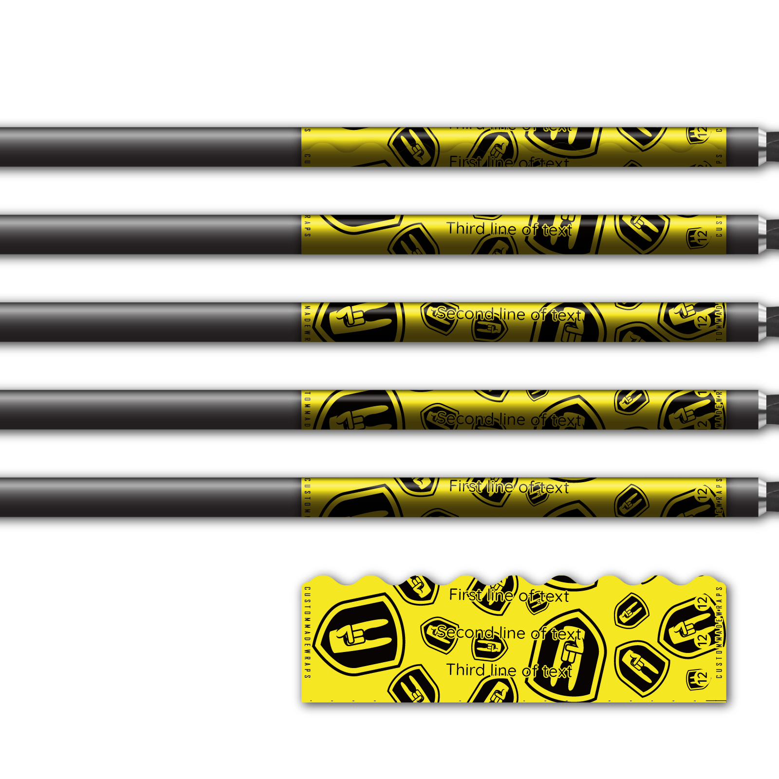 Alternative view of Shorty - Nock On Scatter Fluor Yellow