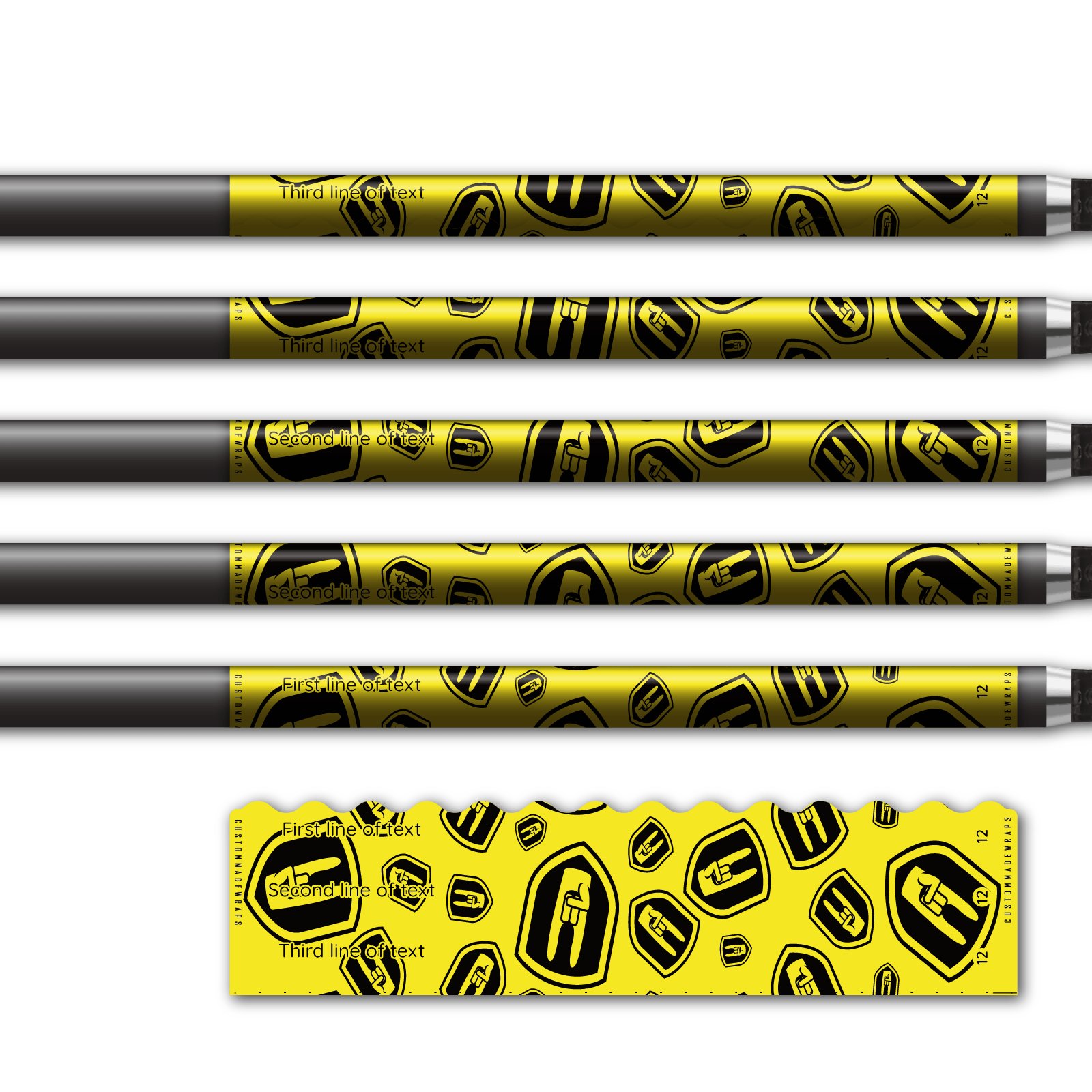 Alternative view of Wave Edge - Nock On Scatter Fluor Yellow