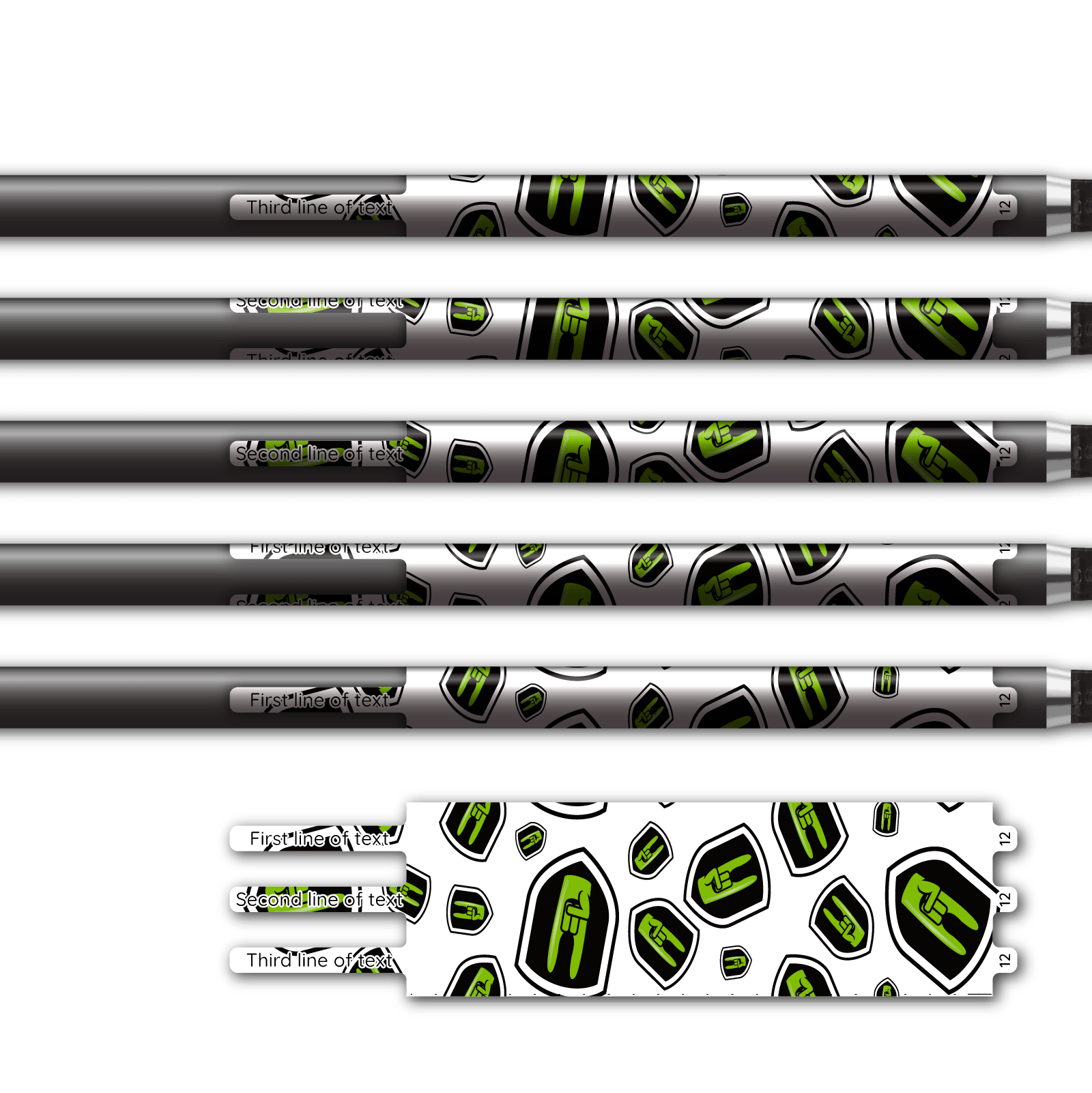 Alternative view of Ultralight - Nock On Scatter Green Logo