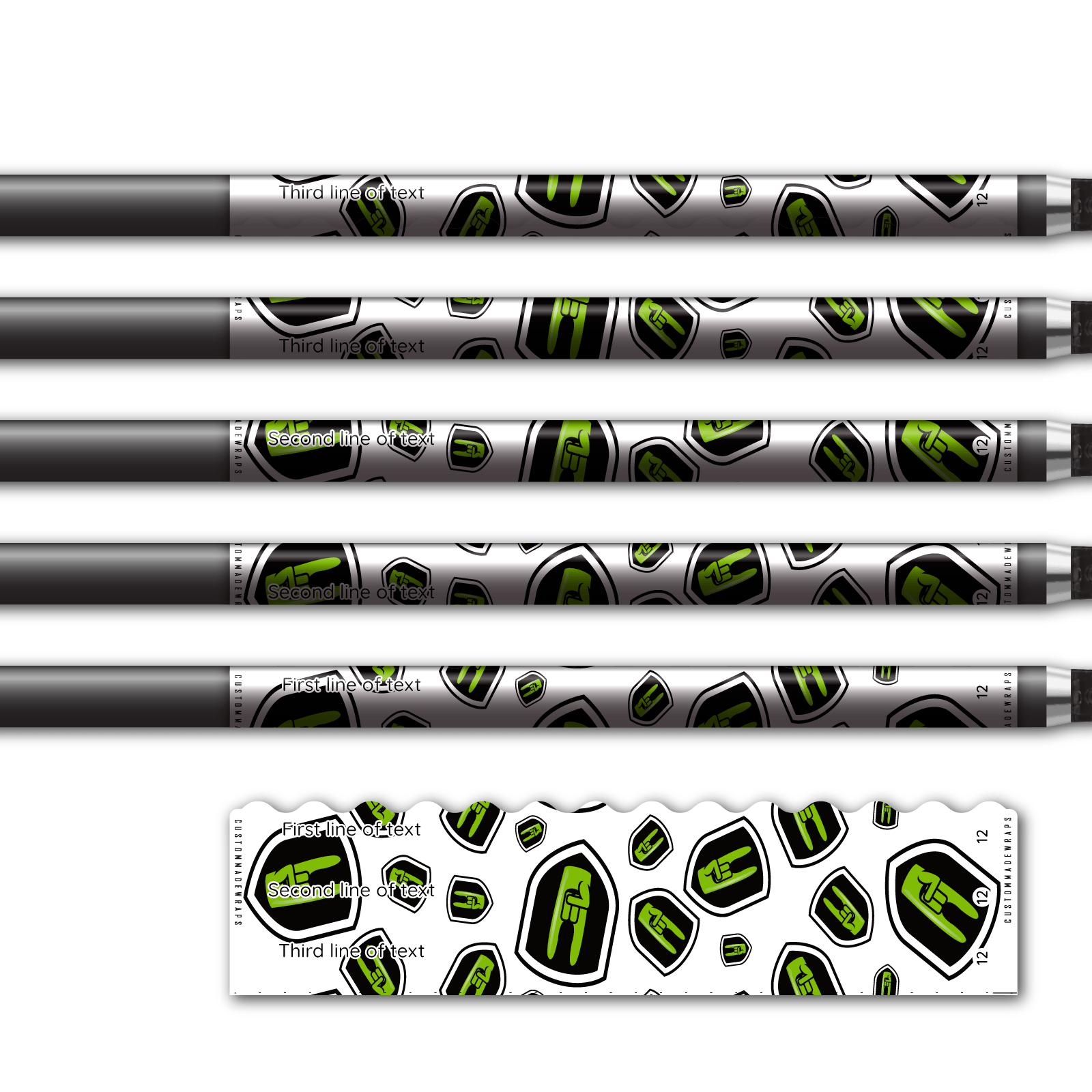 Alternative view of Wave Edge - Nock On Scatter Green Logo