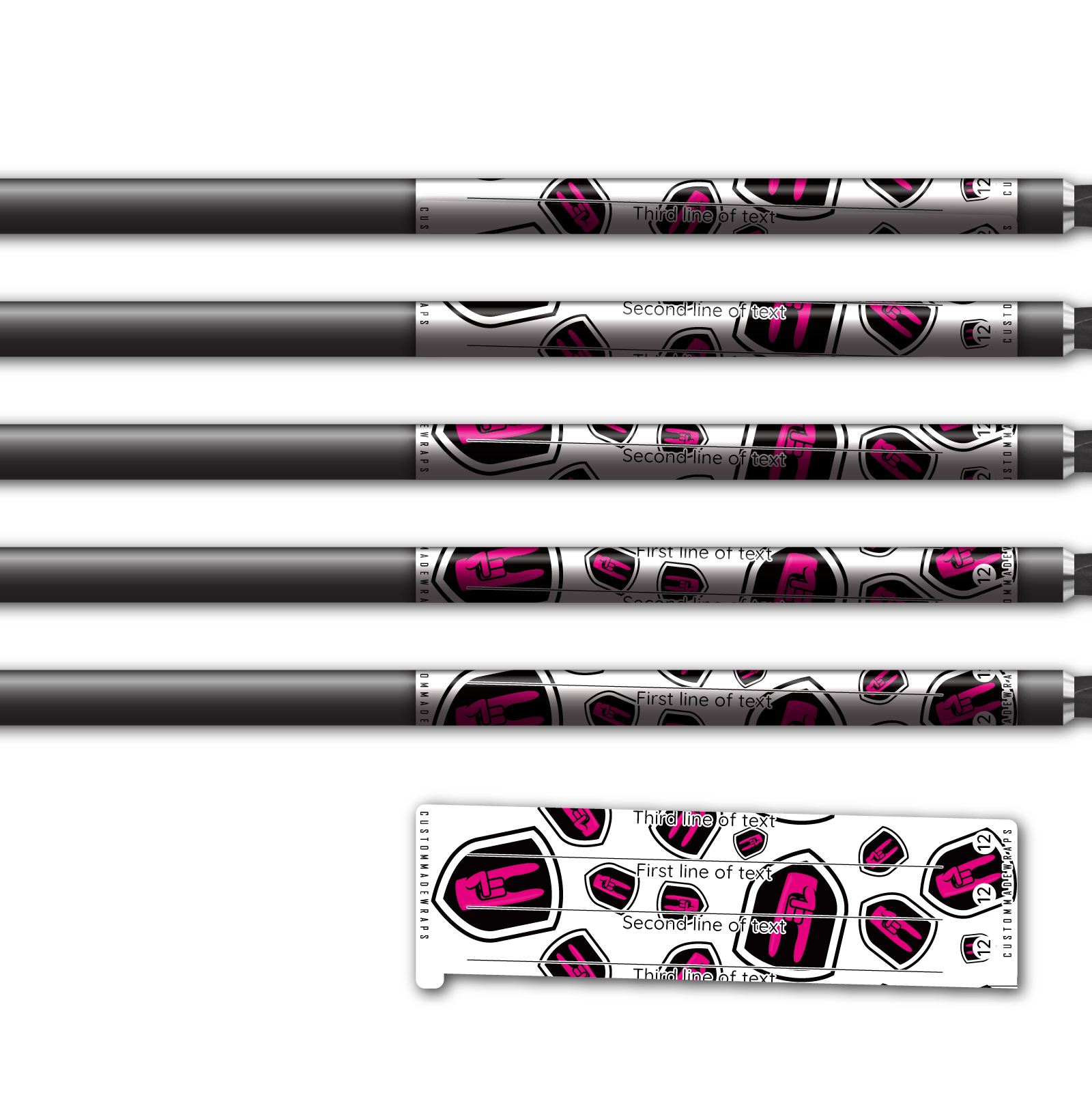 Alternative view of Spin Elite - Nock On Scatter Pink Logo