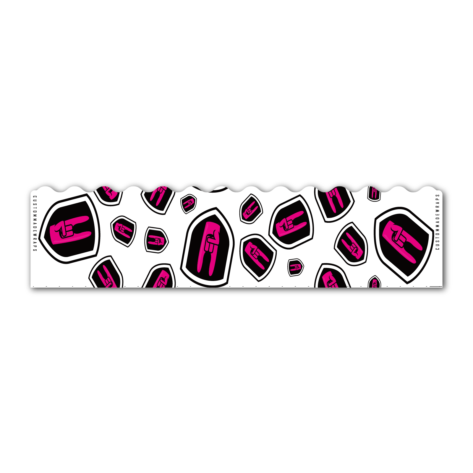 Wave Edge - Nock On Scatter Pink Logo