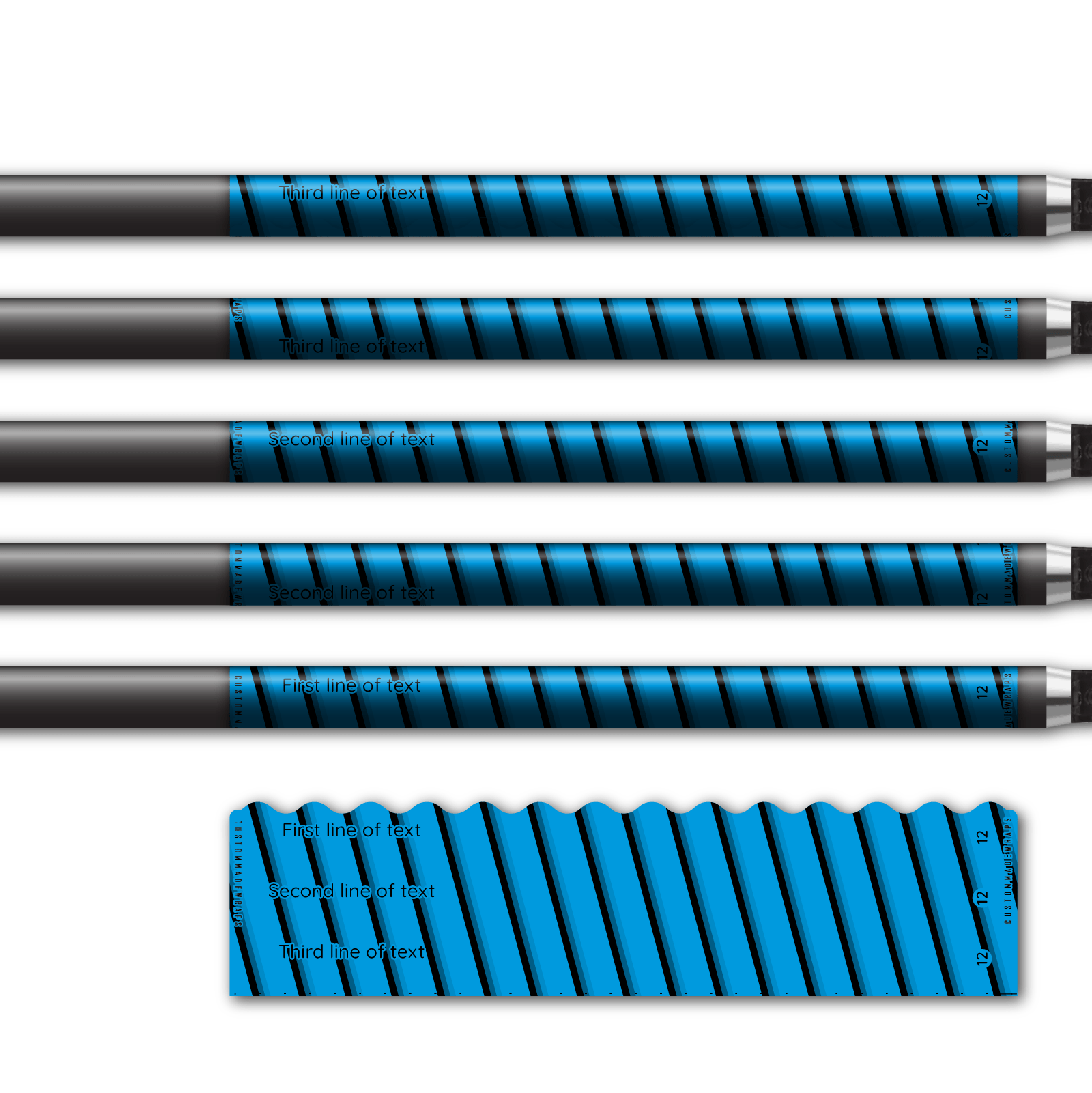Alternative view of Wave Edge - Screw You Baby Blue