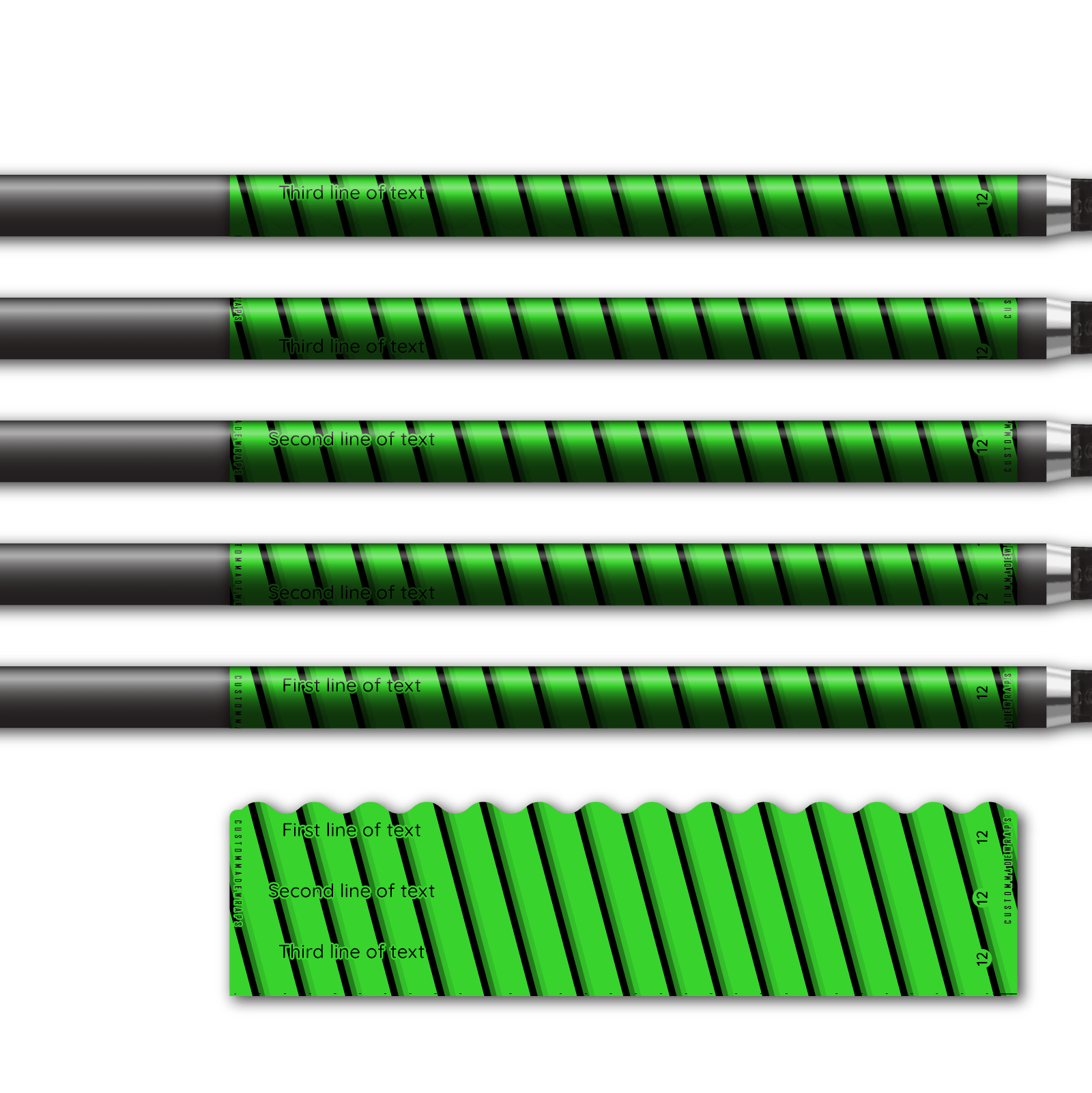 Alternative view of Wave Edge - Screw You Fluor Green