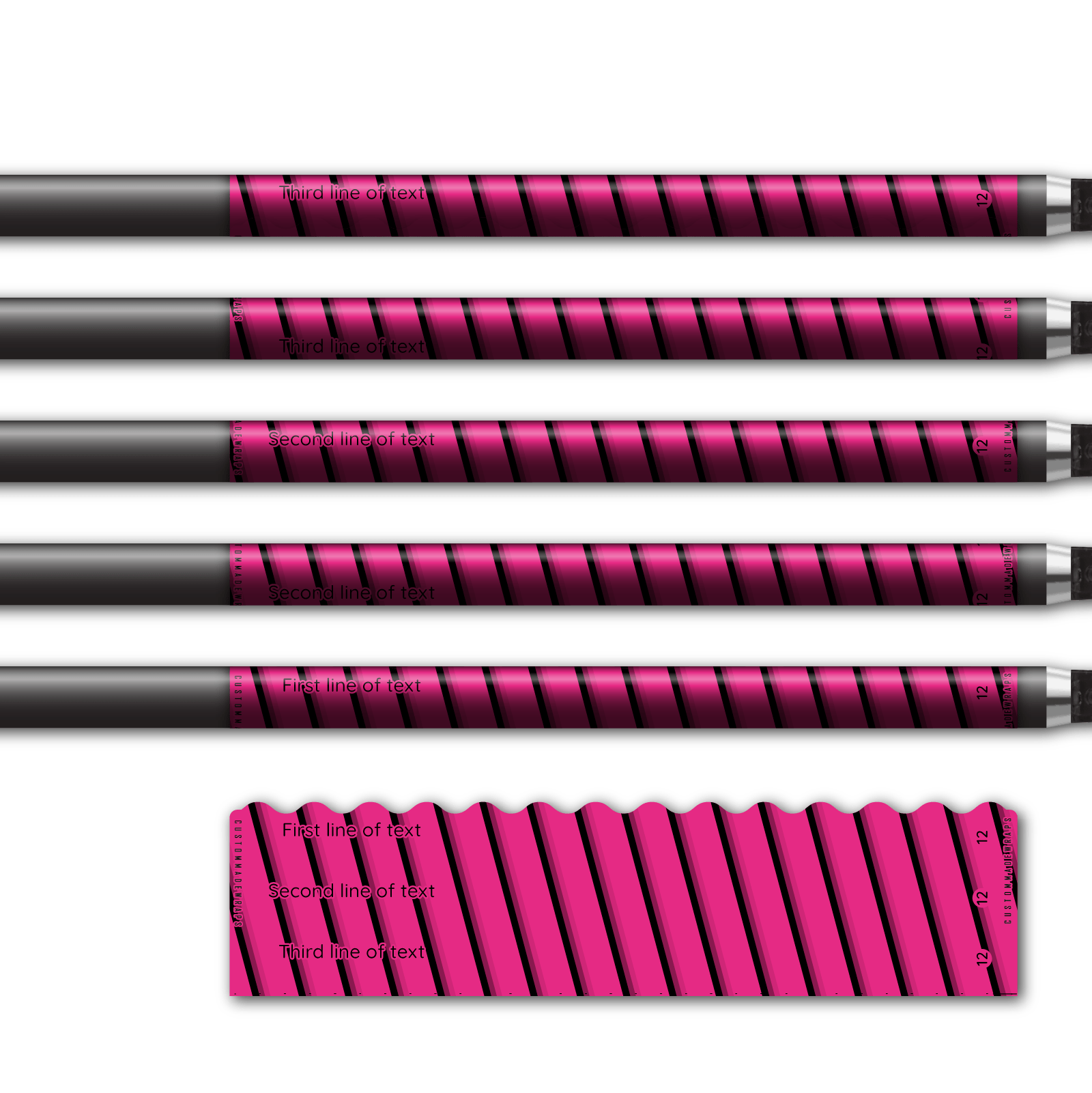 Alternative view of Wave Edge - Screw You Magenta