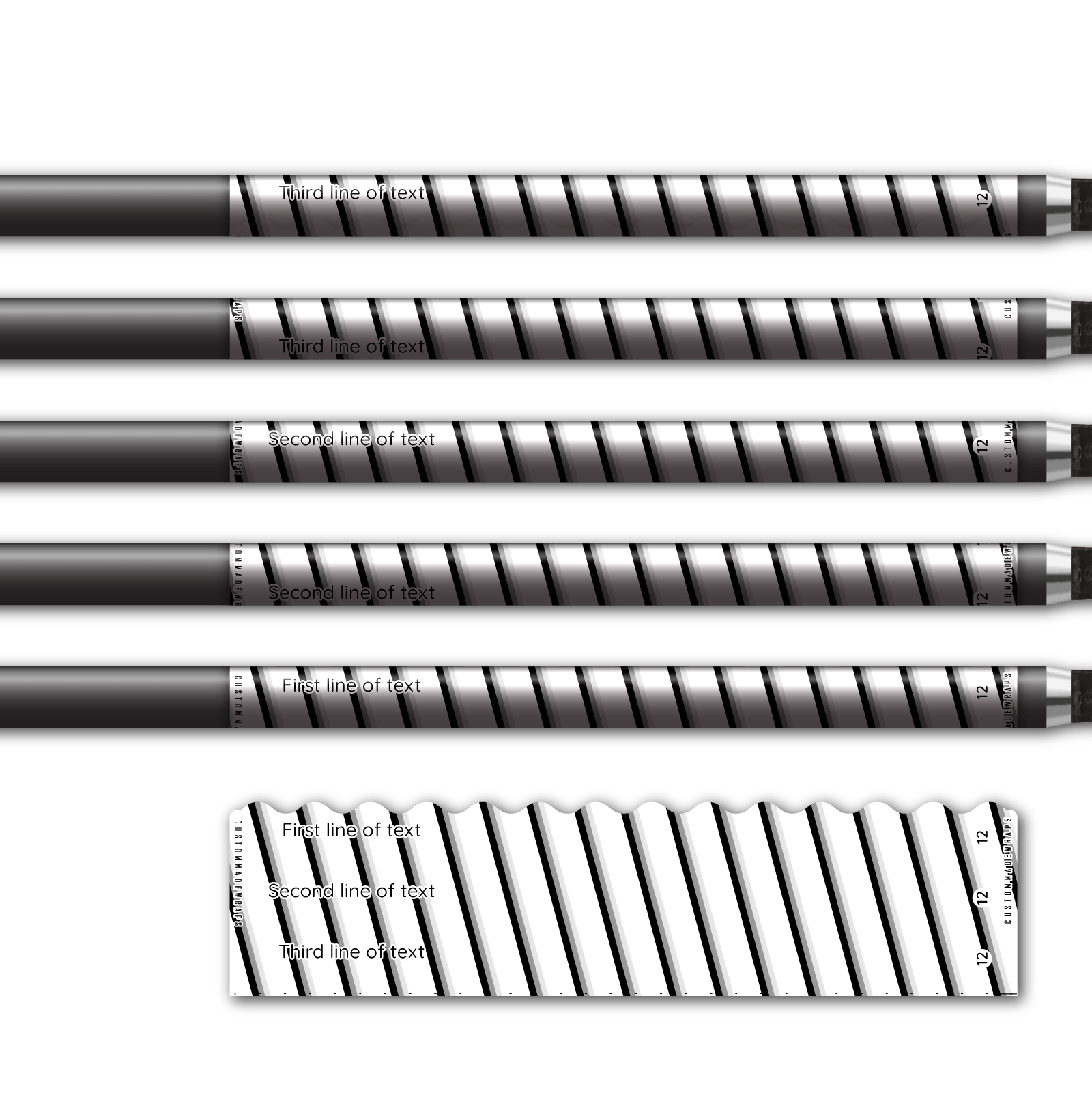 Alternative view of Wave Edge - Screw You White