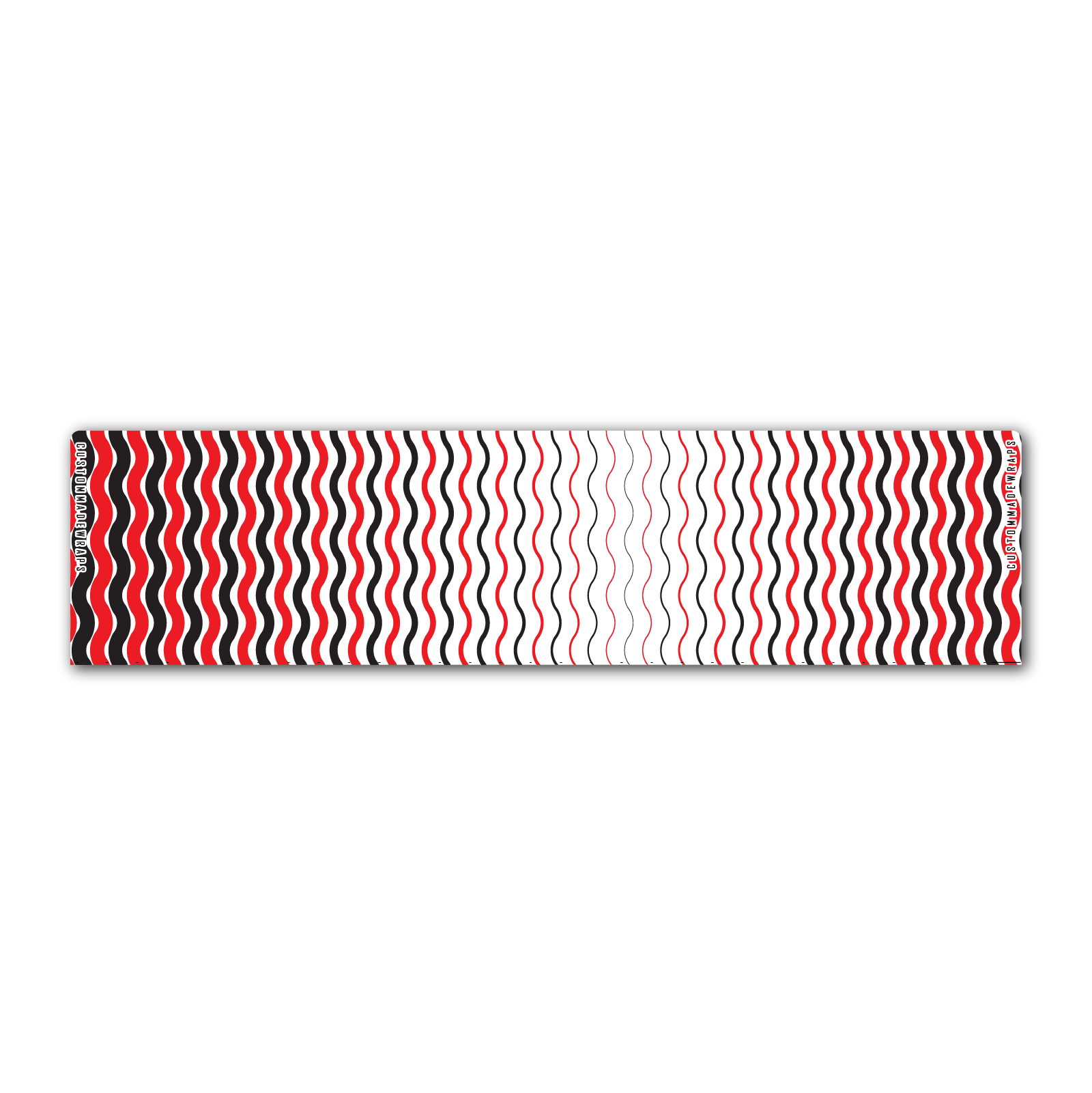 Regular - Wave Stripes Black Red