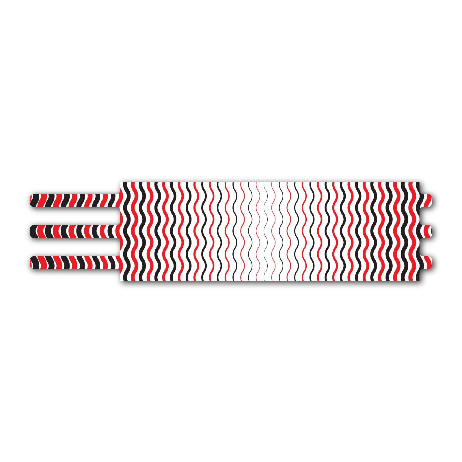 Ultralight - Wave Stripes Black Red