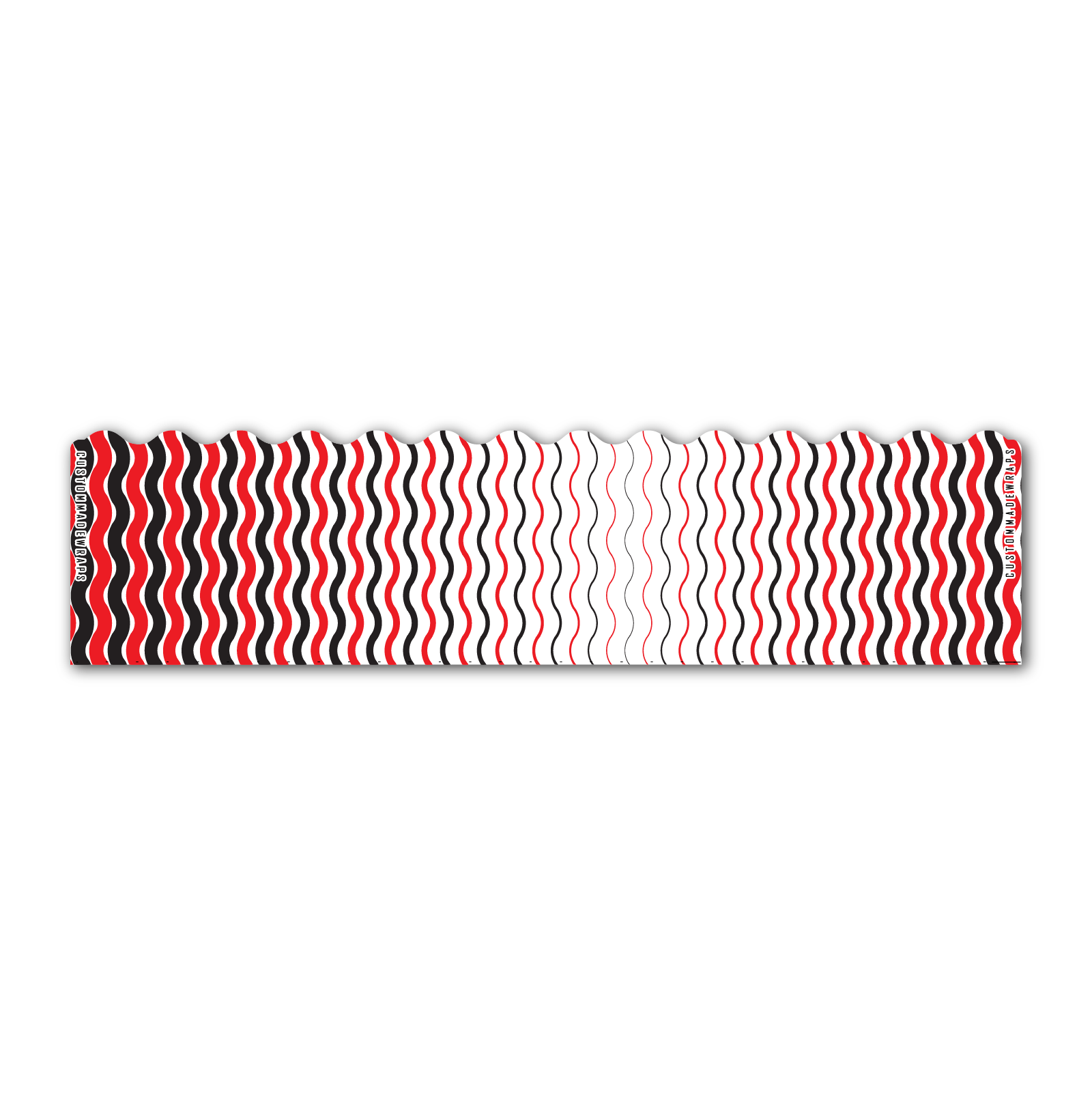 Wave Edge - Wave Stripes Black Red