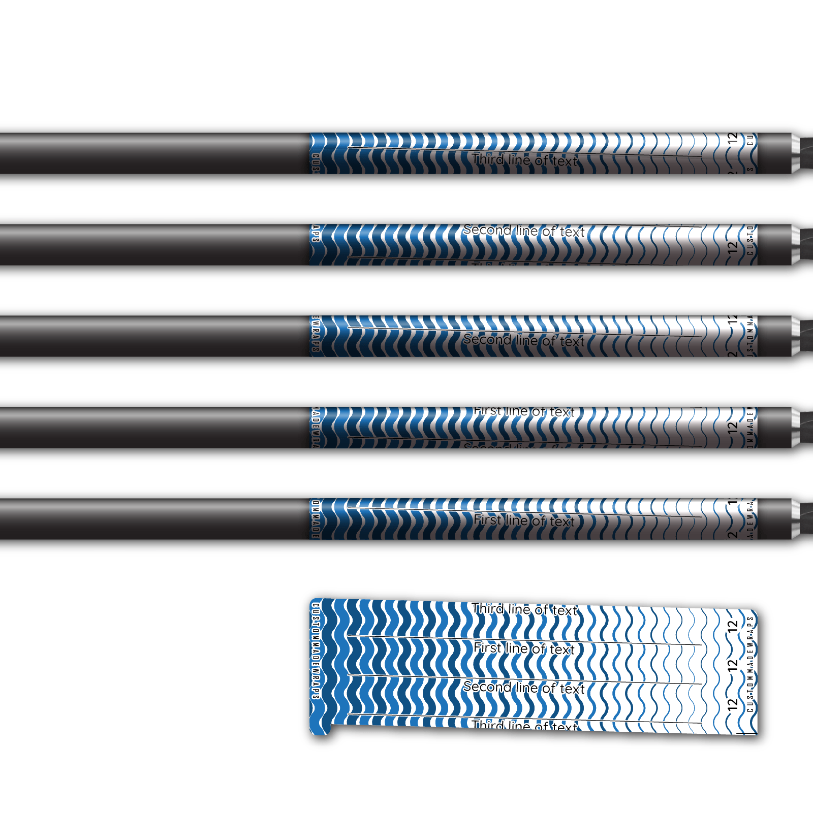 Alternative view of Spin Elite - Wave Stripes Blue