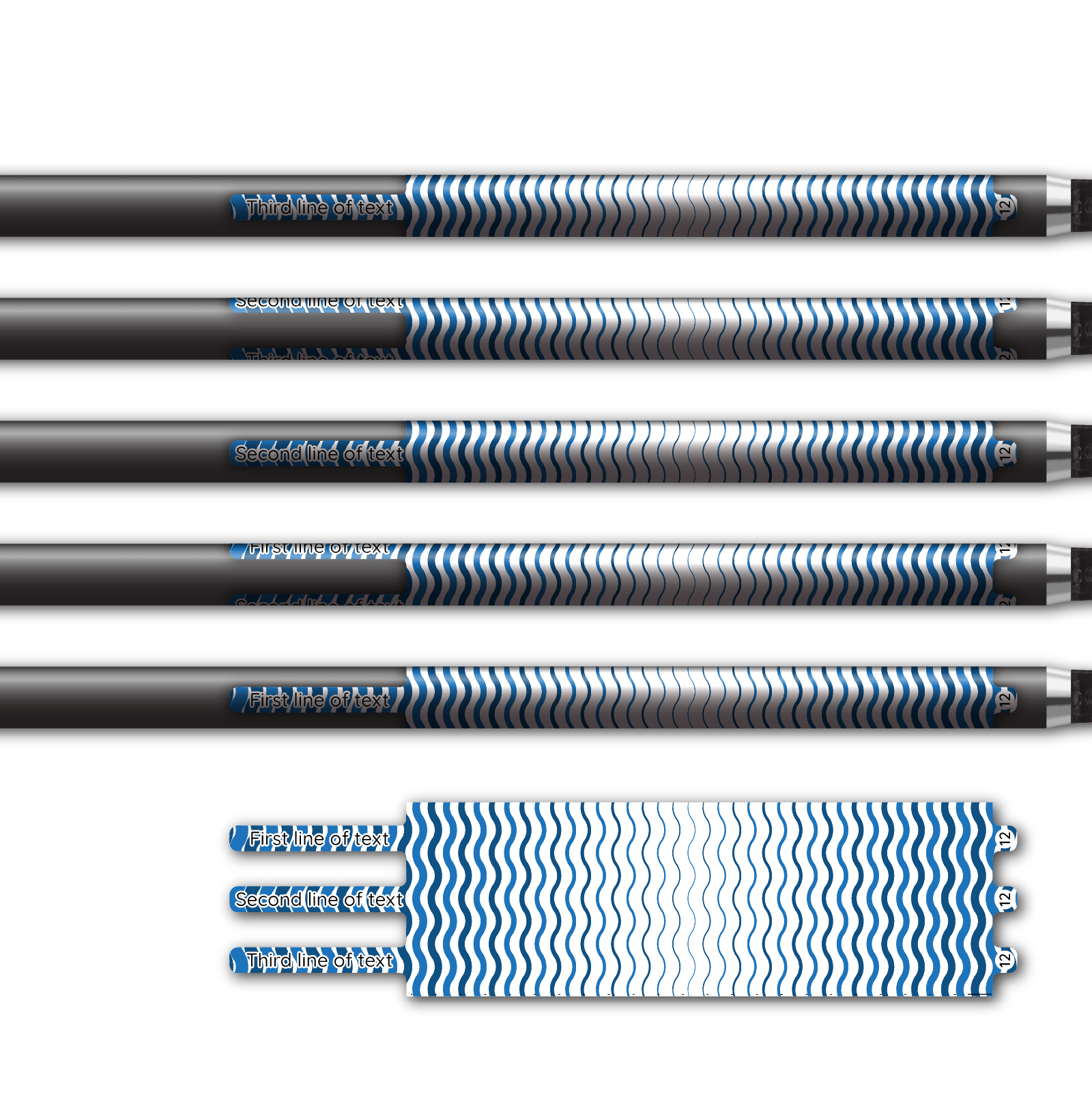 Alternative view of Ultralight - Wave Stripes Blue