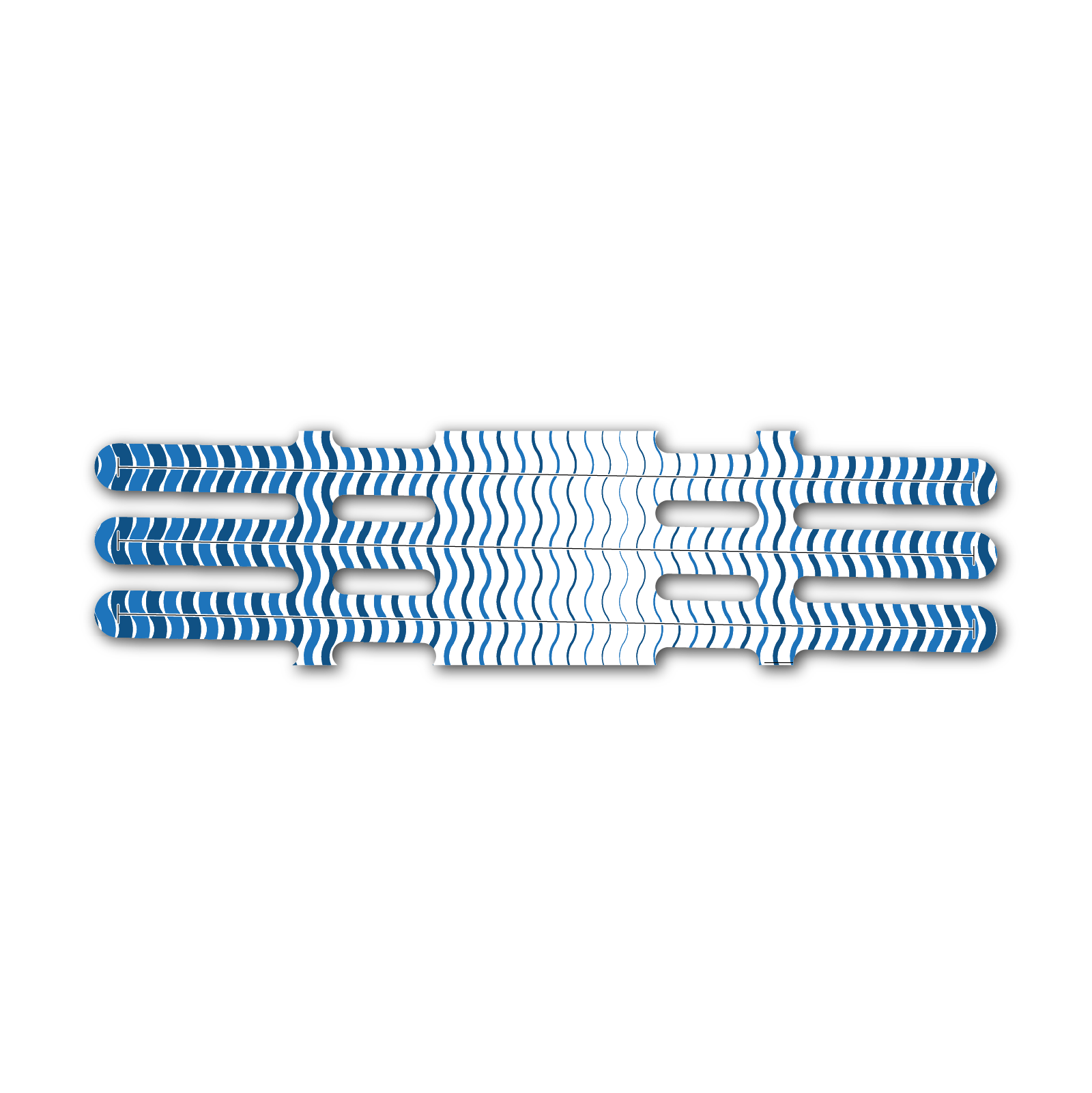 Vortex - Wave Stripes Blue