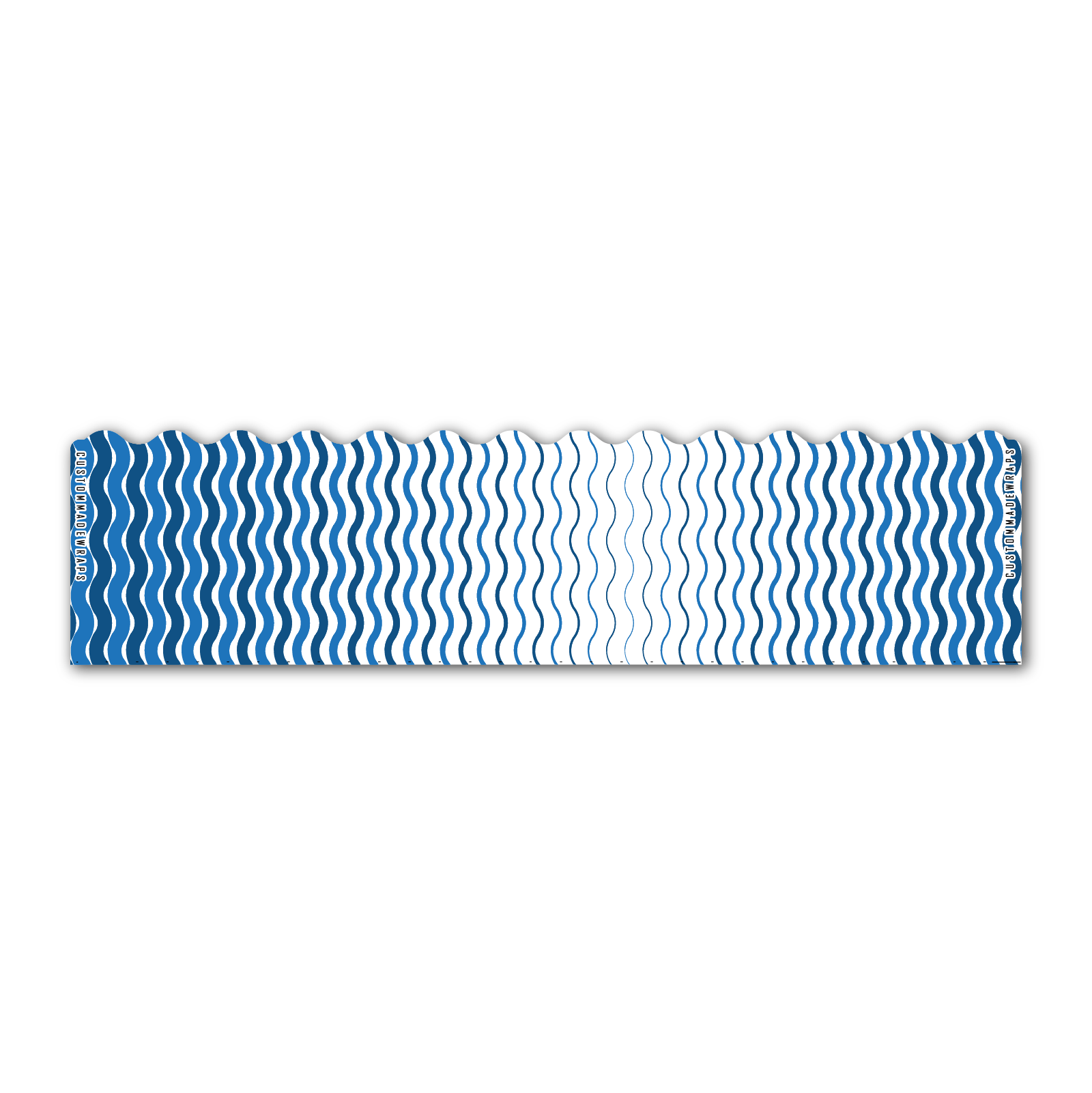 Wave Edge - Wave Stripes Blue
