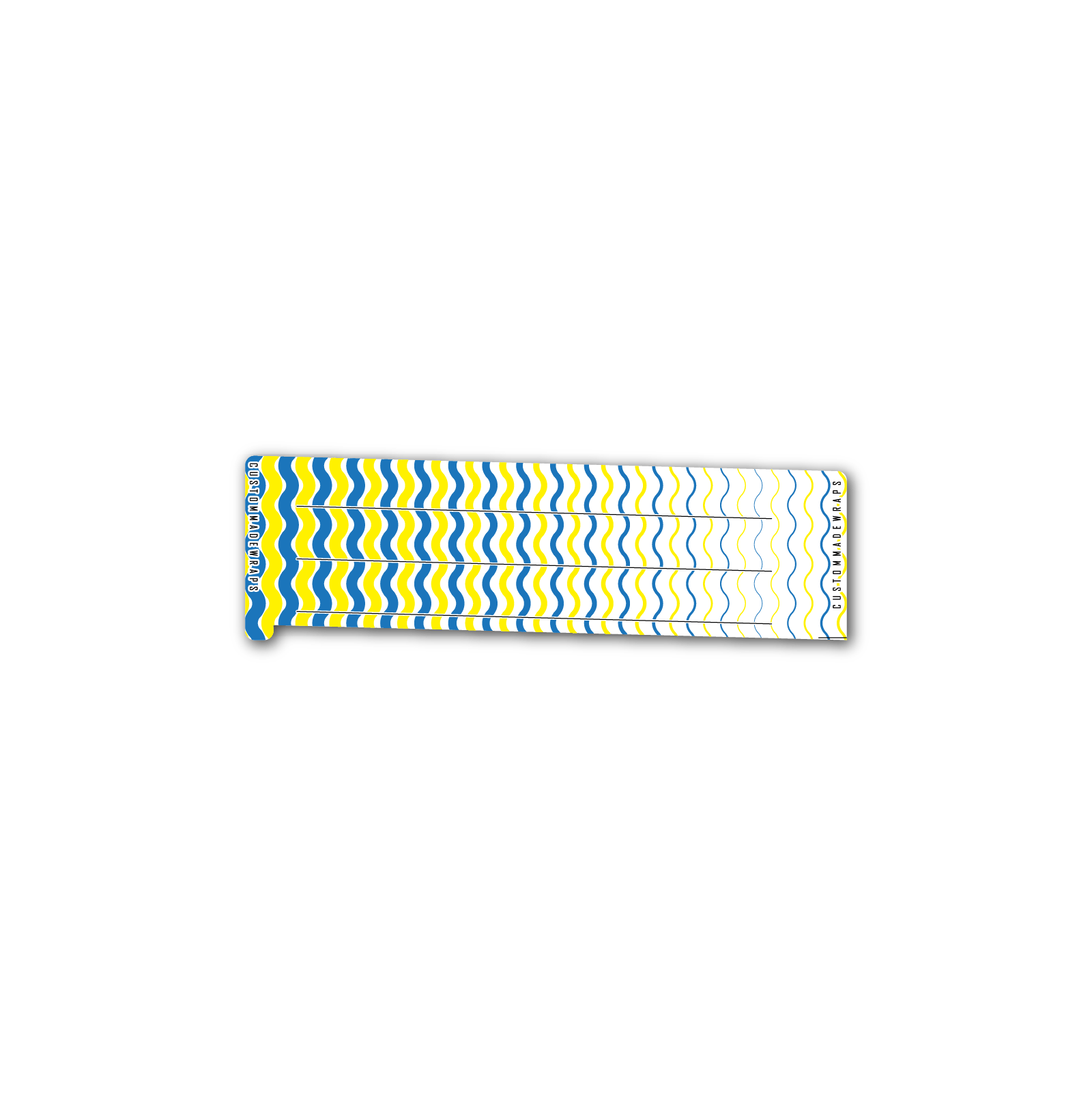 Spin Elite - Wave Stripes Blue Yellow