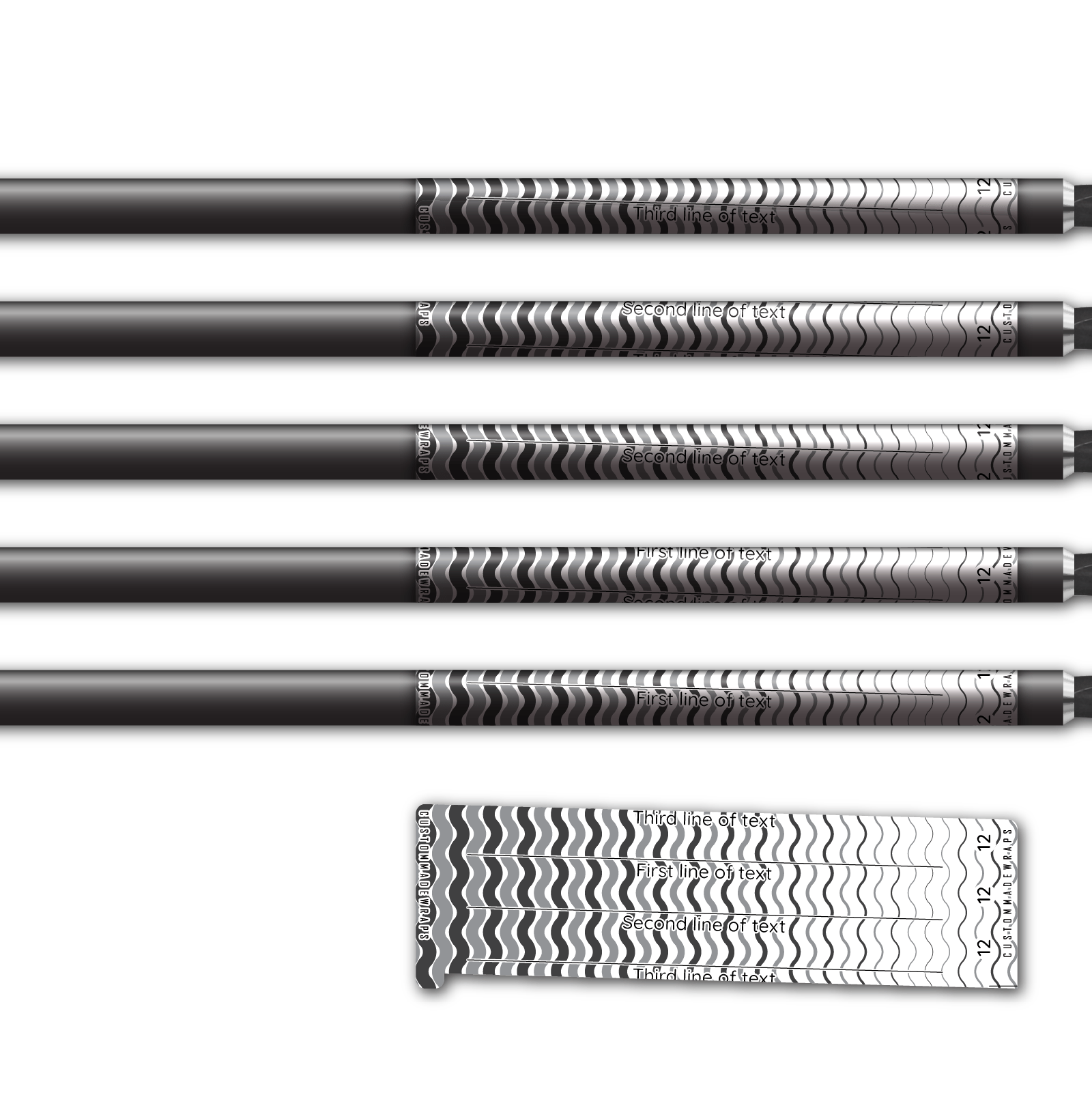 Alternative view of Spin Elite - Wave Stripes Gray