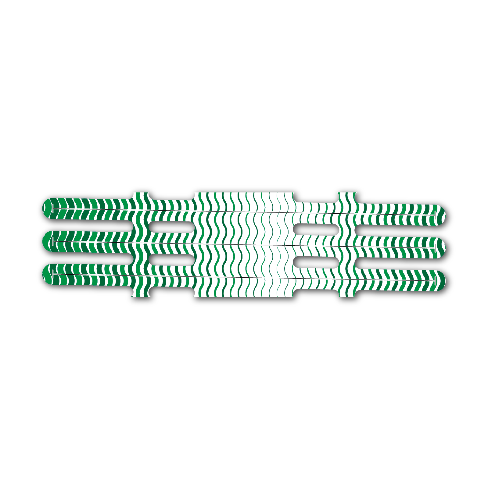 Vortex - Wave Stripes Green