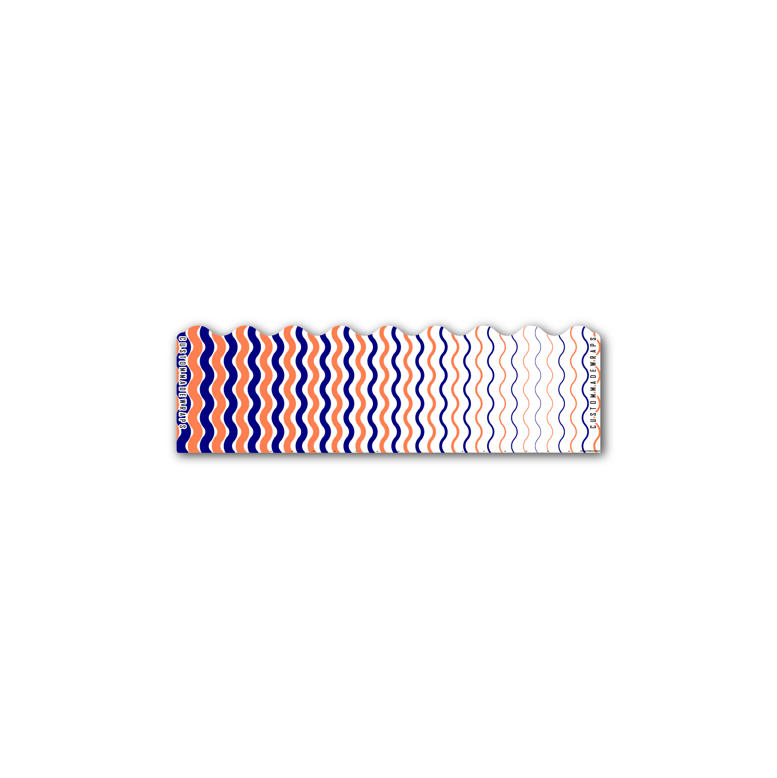 Shorty - Wave Stripes Navy Coral