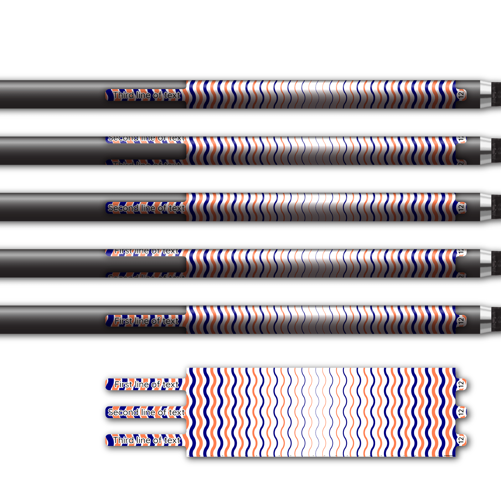 Alternative view of Ultralight - Wave Stripes Navy Coral