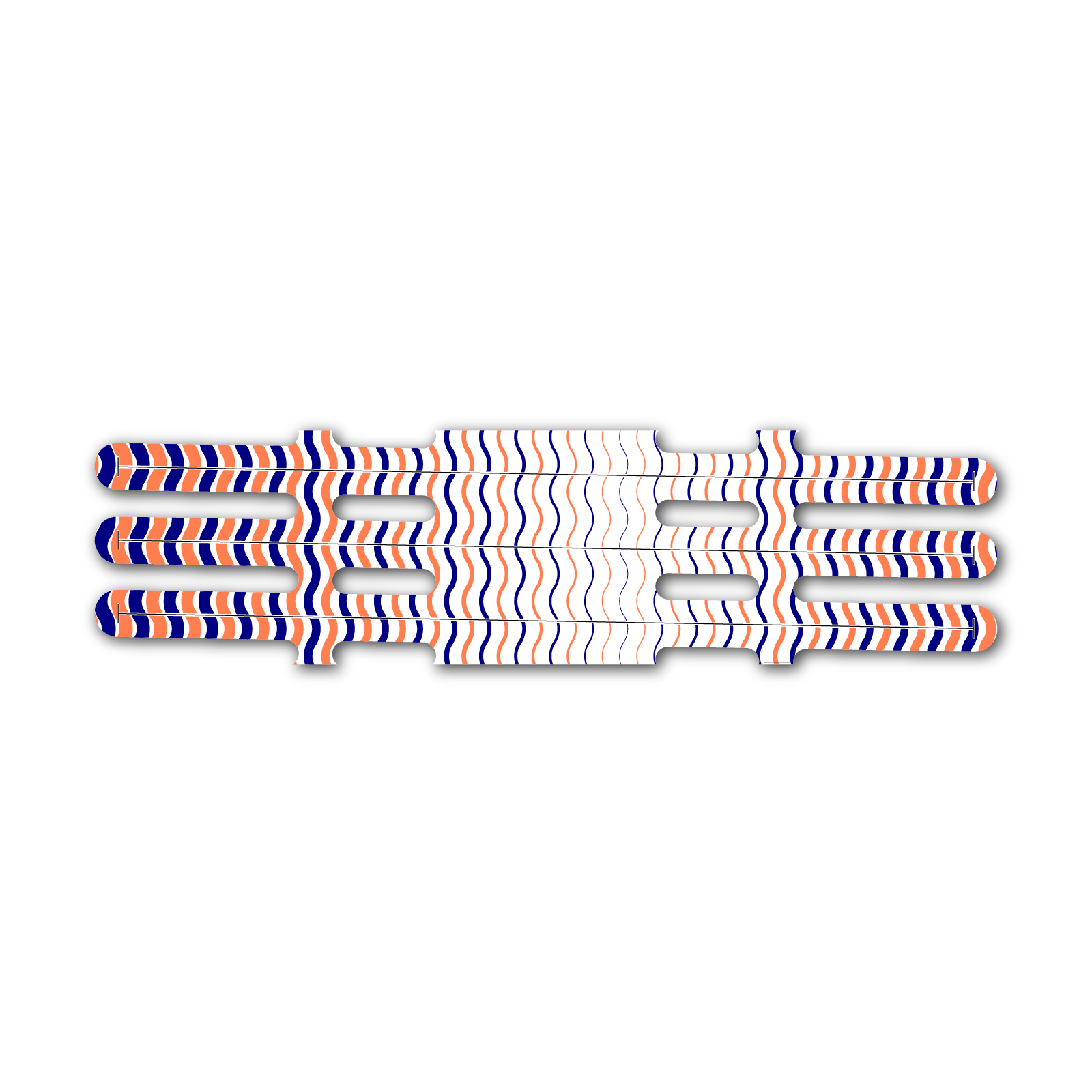 Vortex - Wave Stripes Navy Coral