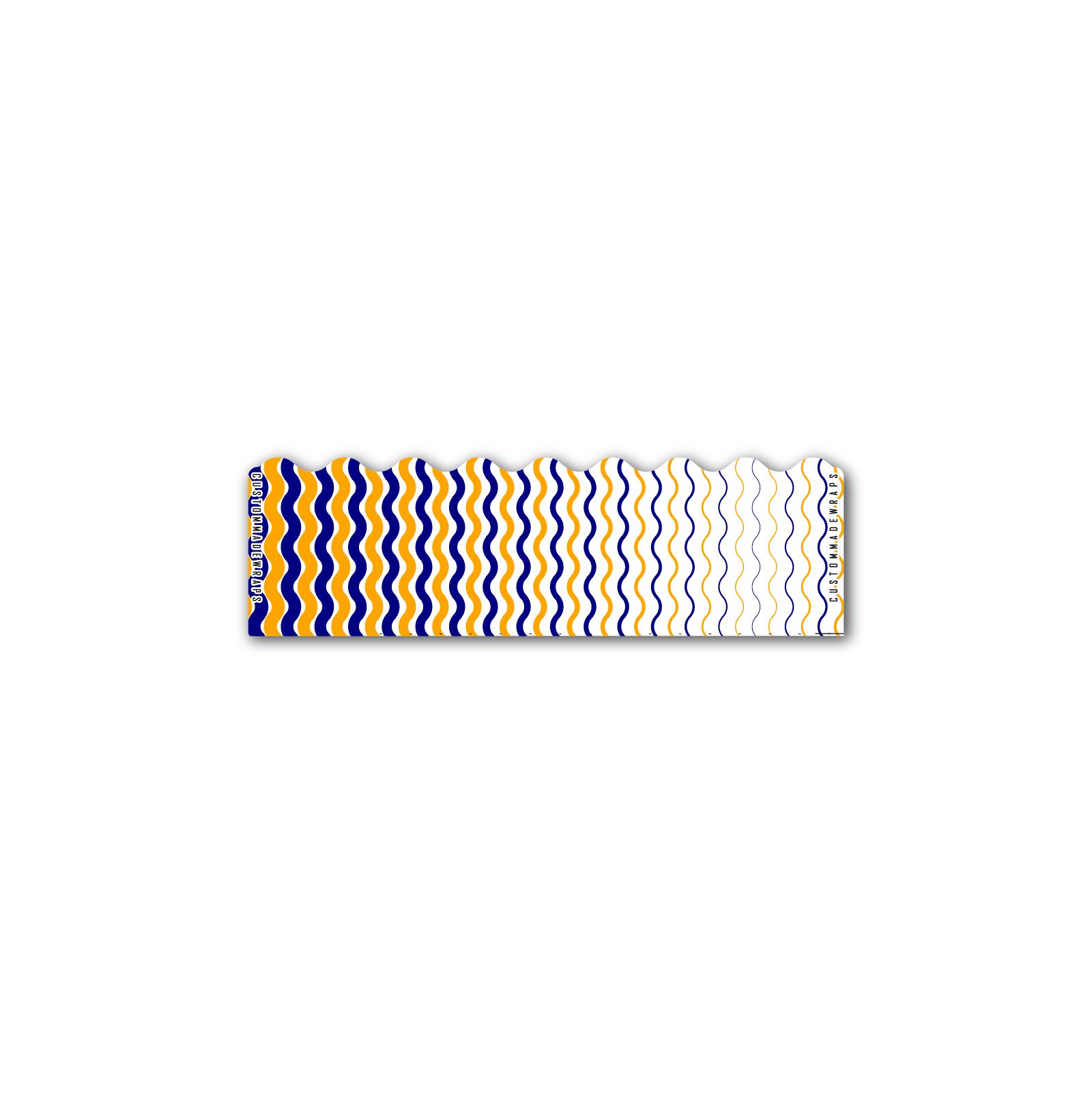 Shorty - Wave Stripes Navy Orange