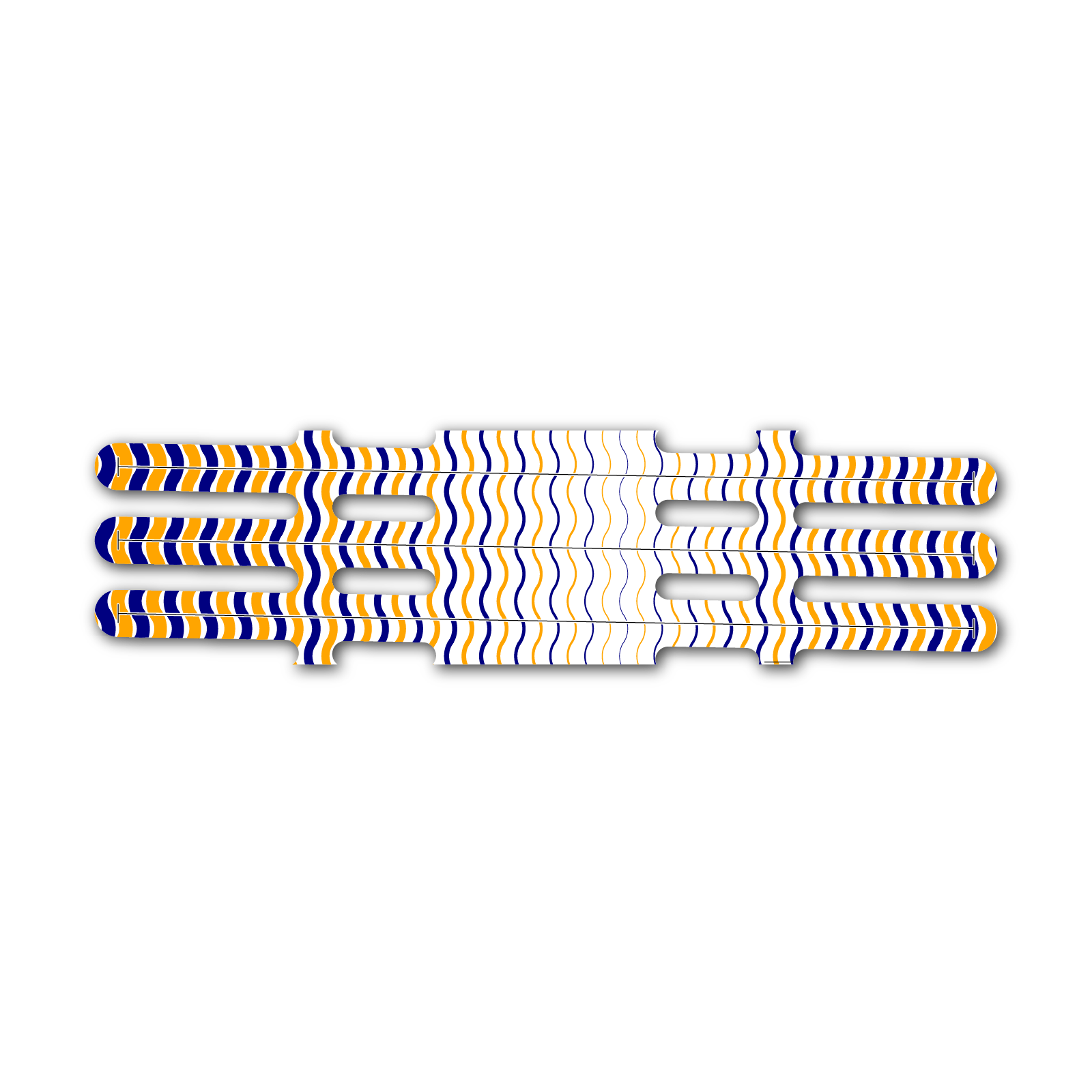 Vortex - Wave Stripes Navy Orange