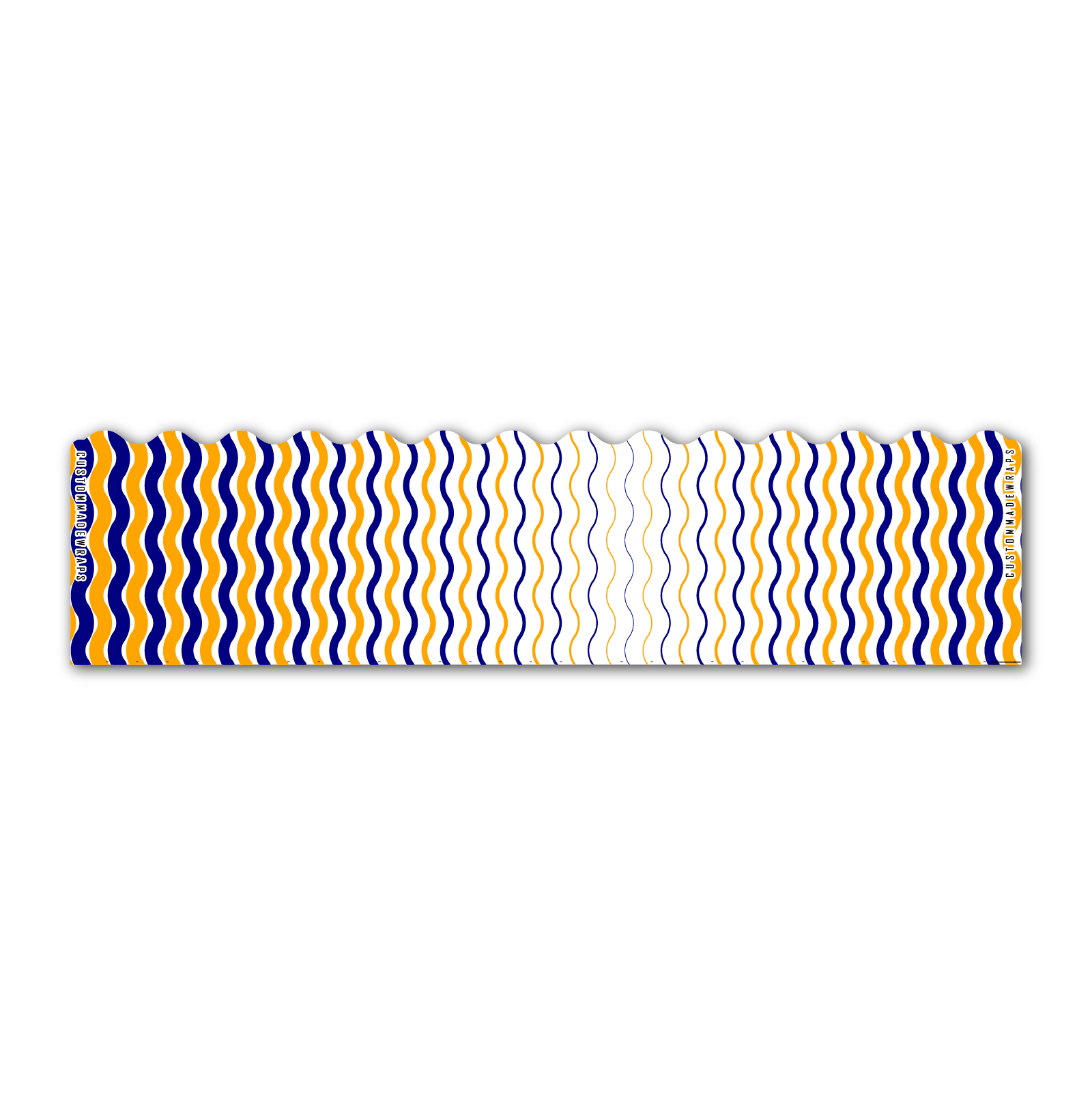 Wave Edge - Wave Stripes Navy Orange