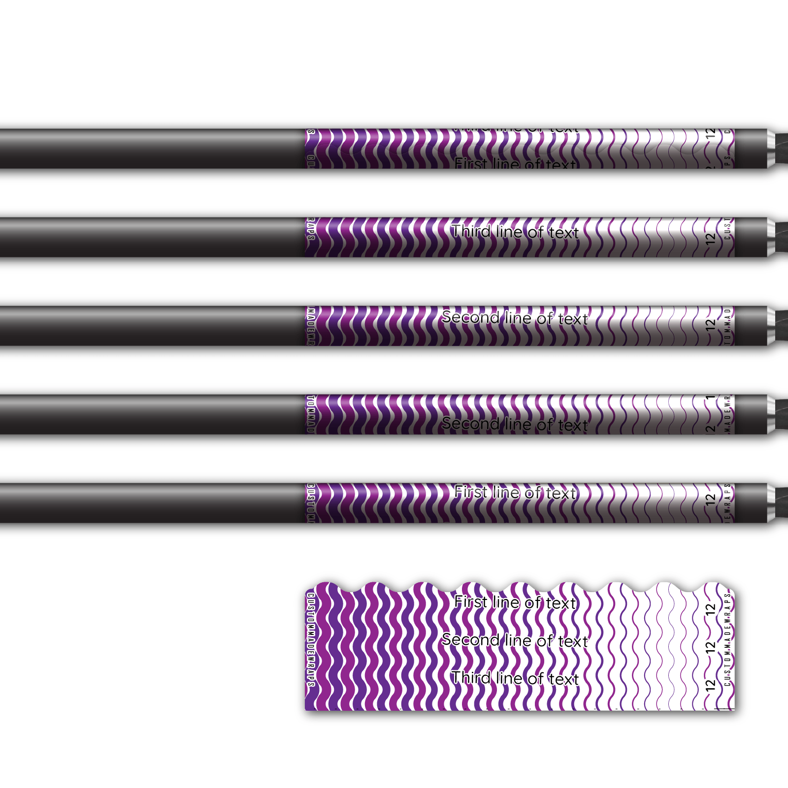 Alternative view of Shorty - Wave Stripes Purple