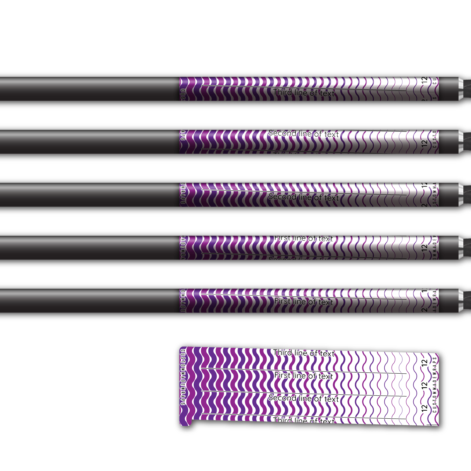 Alternative view of Spin Elite - Wave Stripes Purple