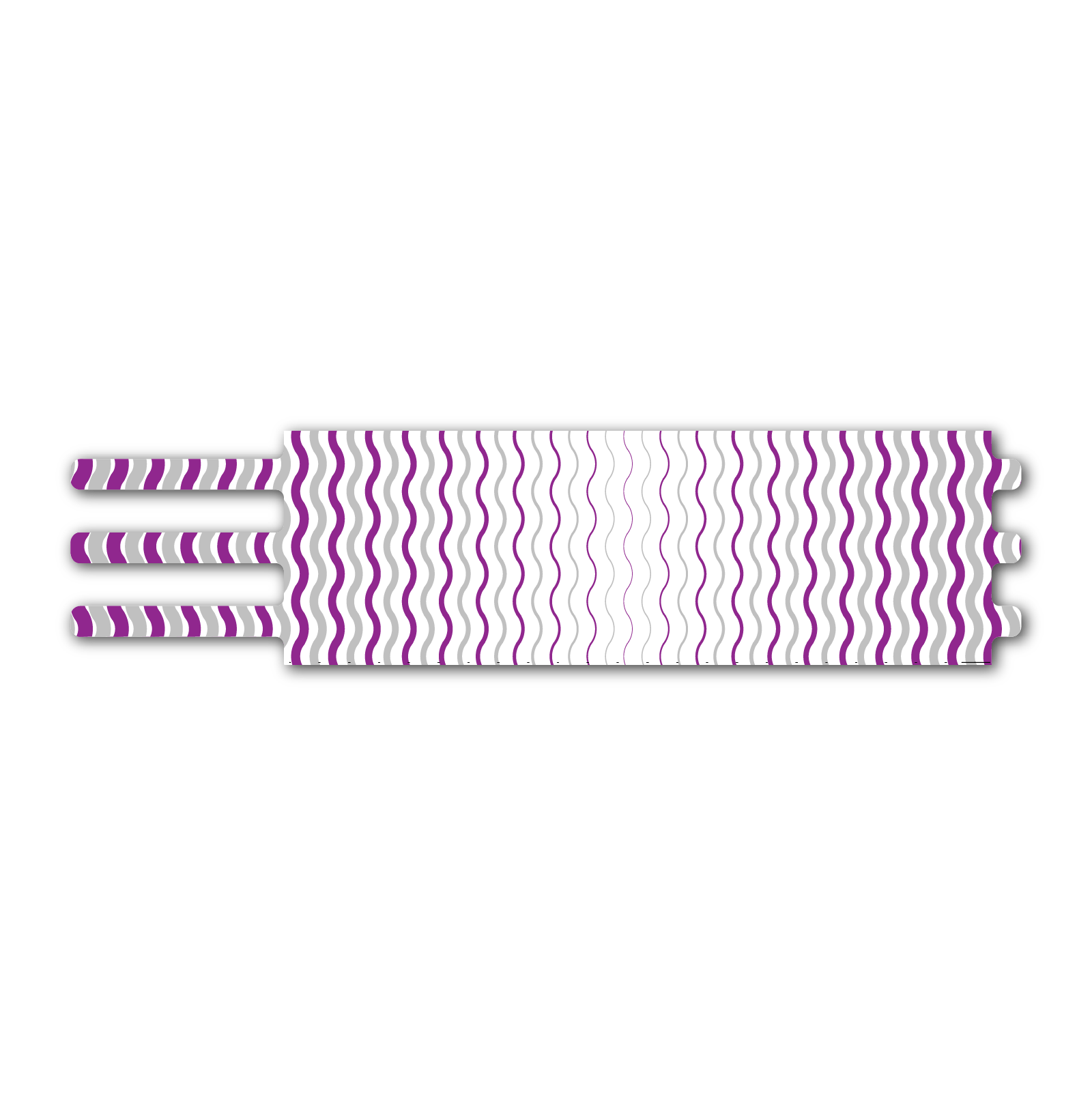 Ultralight - Wave Stripes Purple Silver