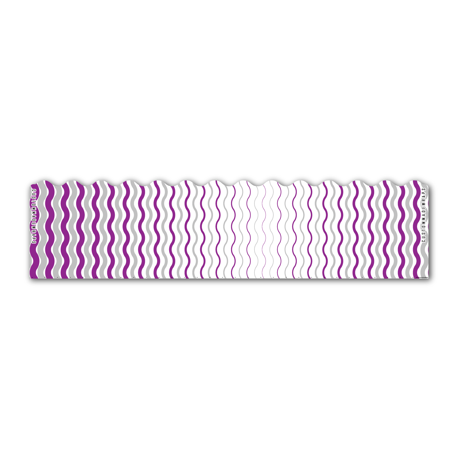 Wave Edge - Wave Stripes Purple Silver