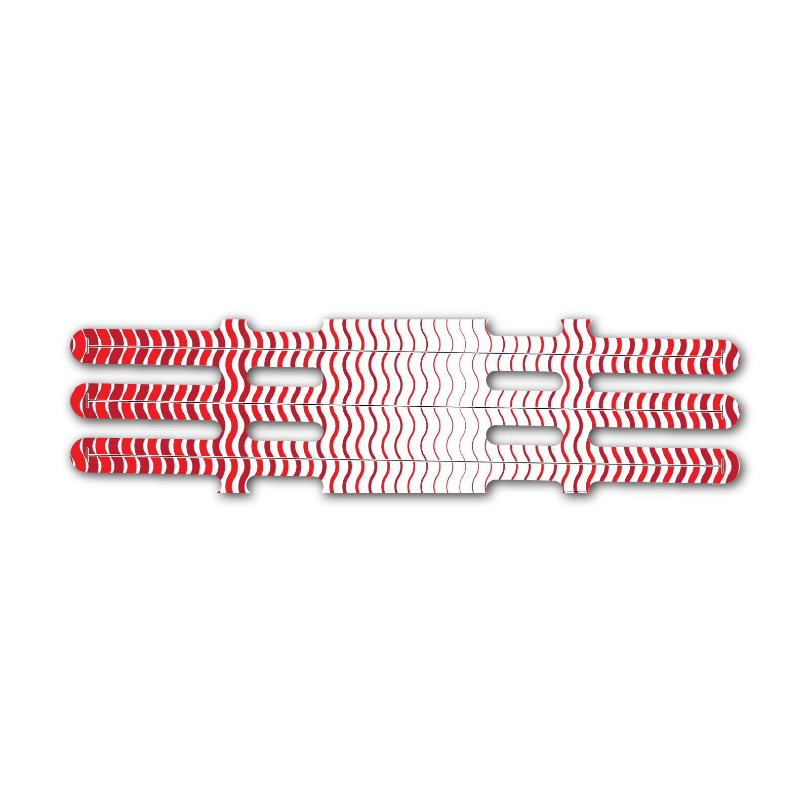 Vortex - Wave Stripes Red