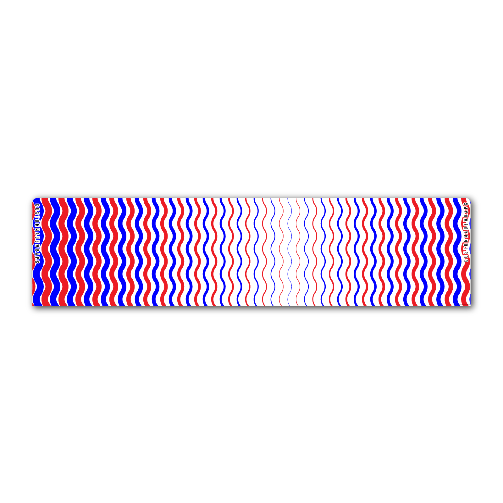 Regular - Wave Stripes Red Blue