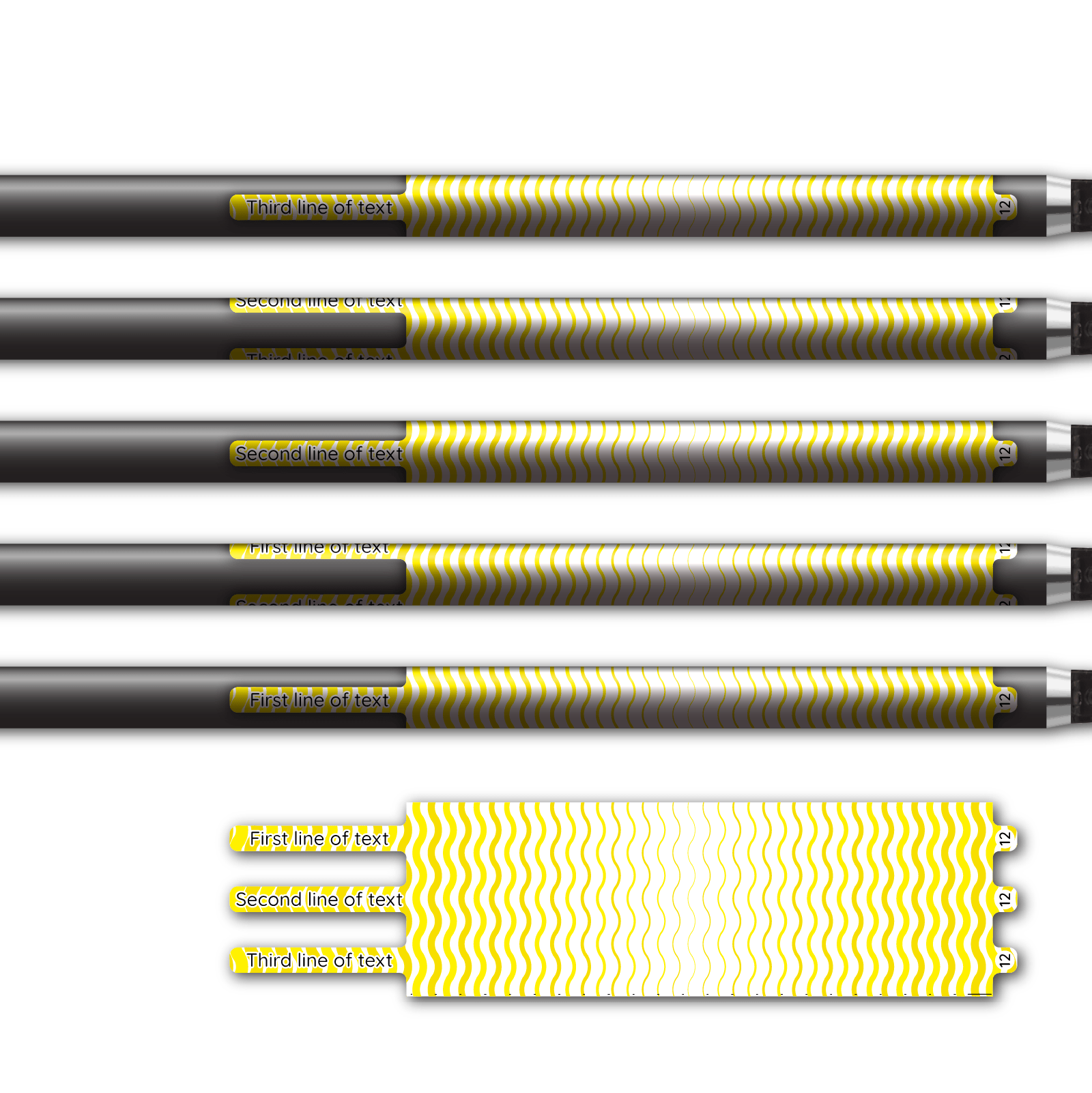 Alternative view of Ultralight - Wave Stripes Yellow
