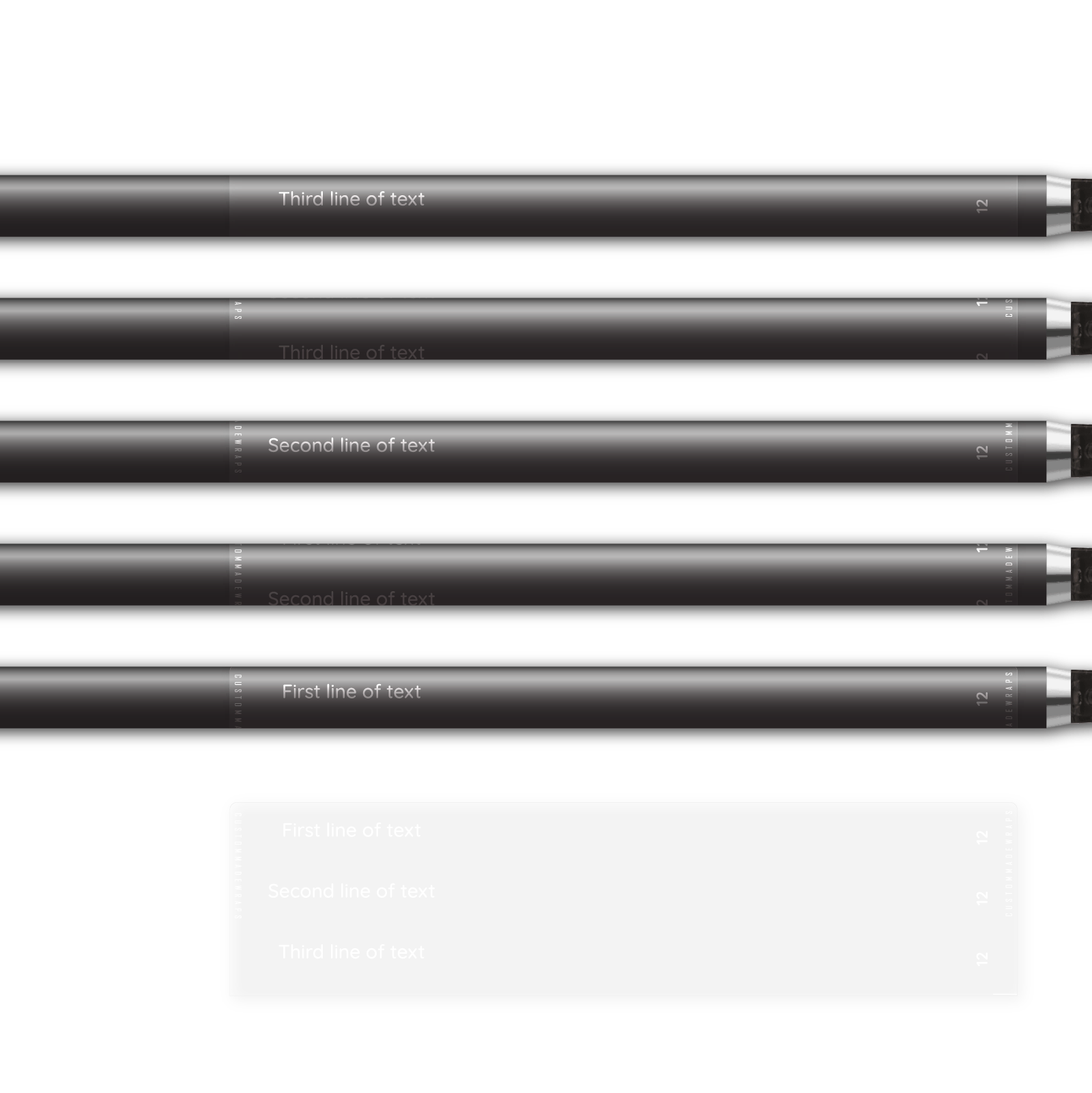 Alternative view of Regular - Matt Clear (for dark colored shafts)