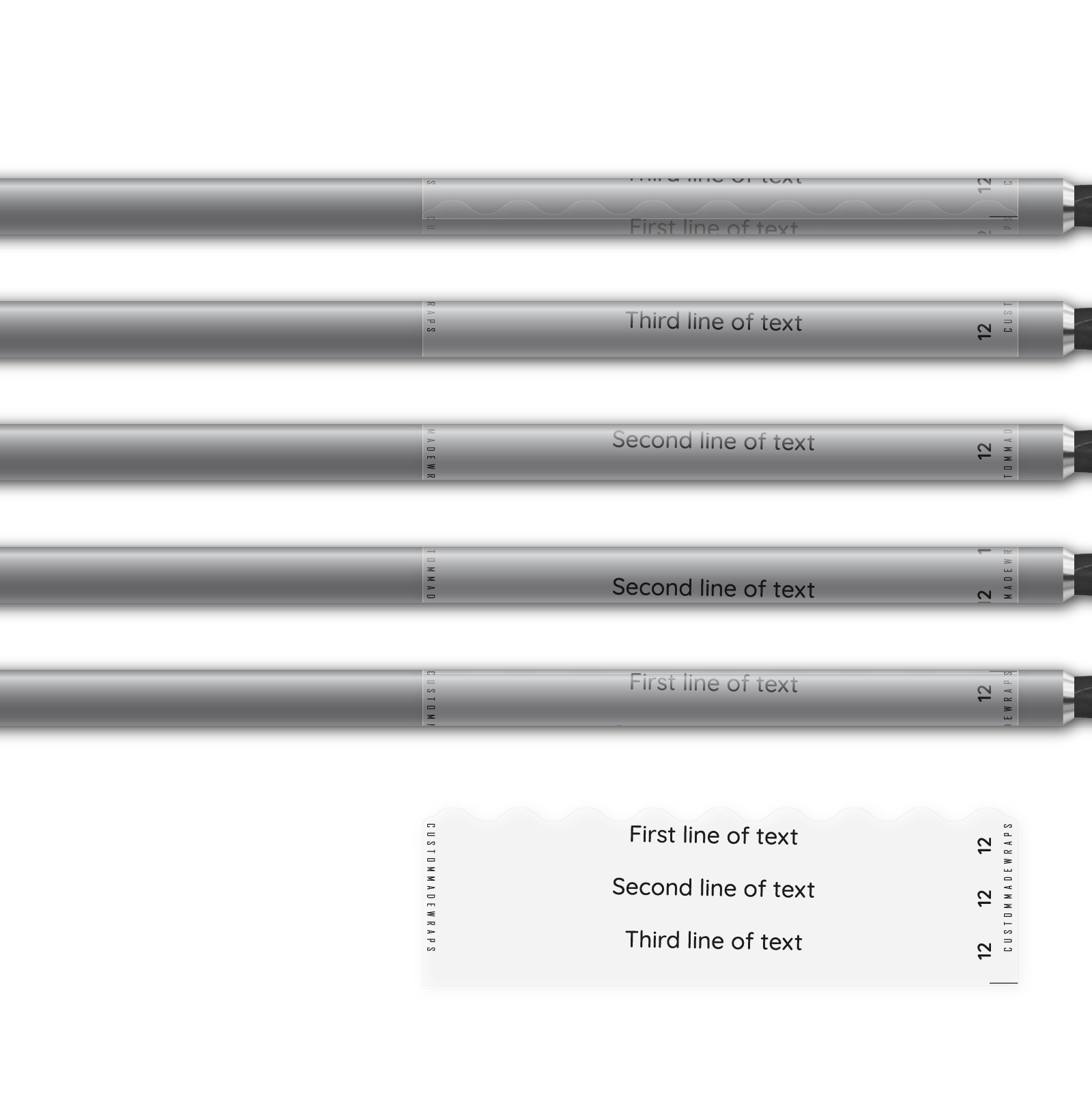 Alternative view of Shorty - Matt Clear (for light colored shafts)