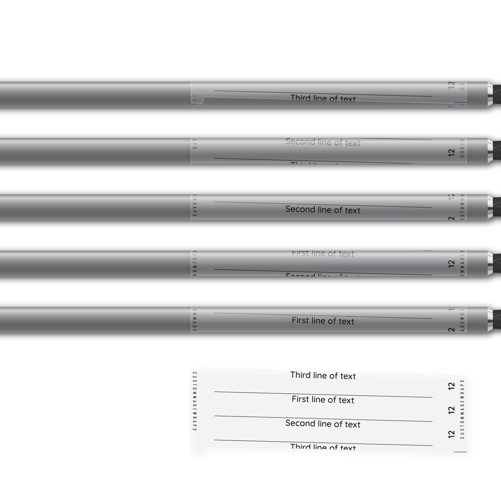 Alternative view of Spin Elite - Matt Clear (for light colored shafts)