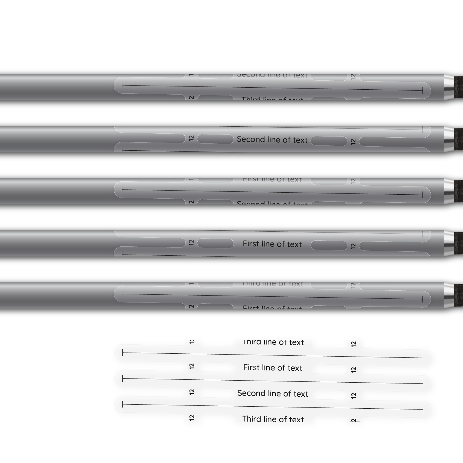 Alternative view of Vortex - Matt Clear (for light colored shafts)