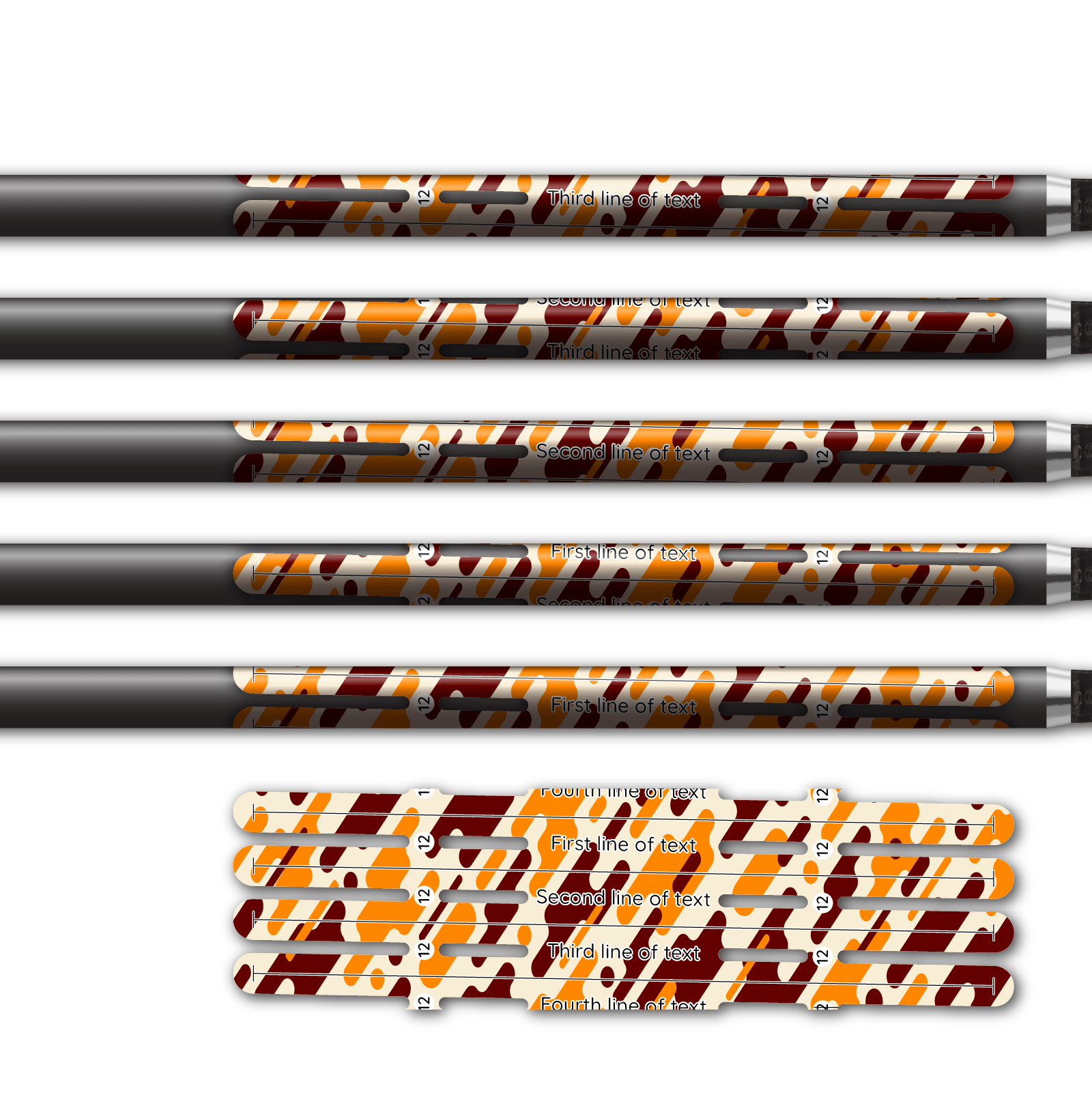 Alternative view of 4 fletch Vortex - Camo Autumn Blaze