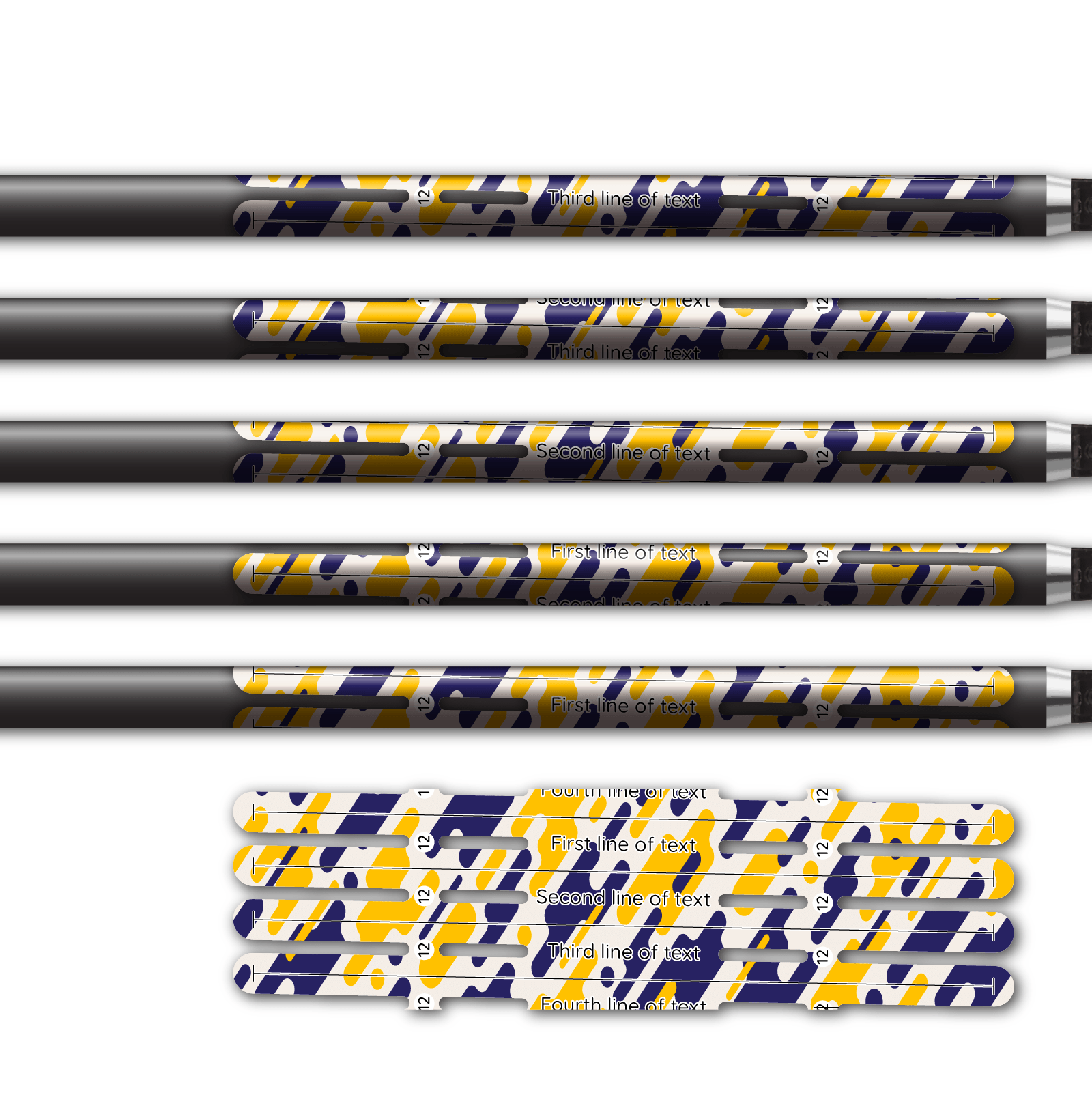 Alternative view of 4 fletch Vortex - Camo Solar Storm