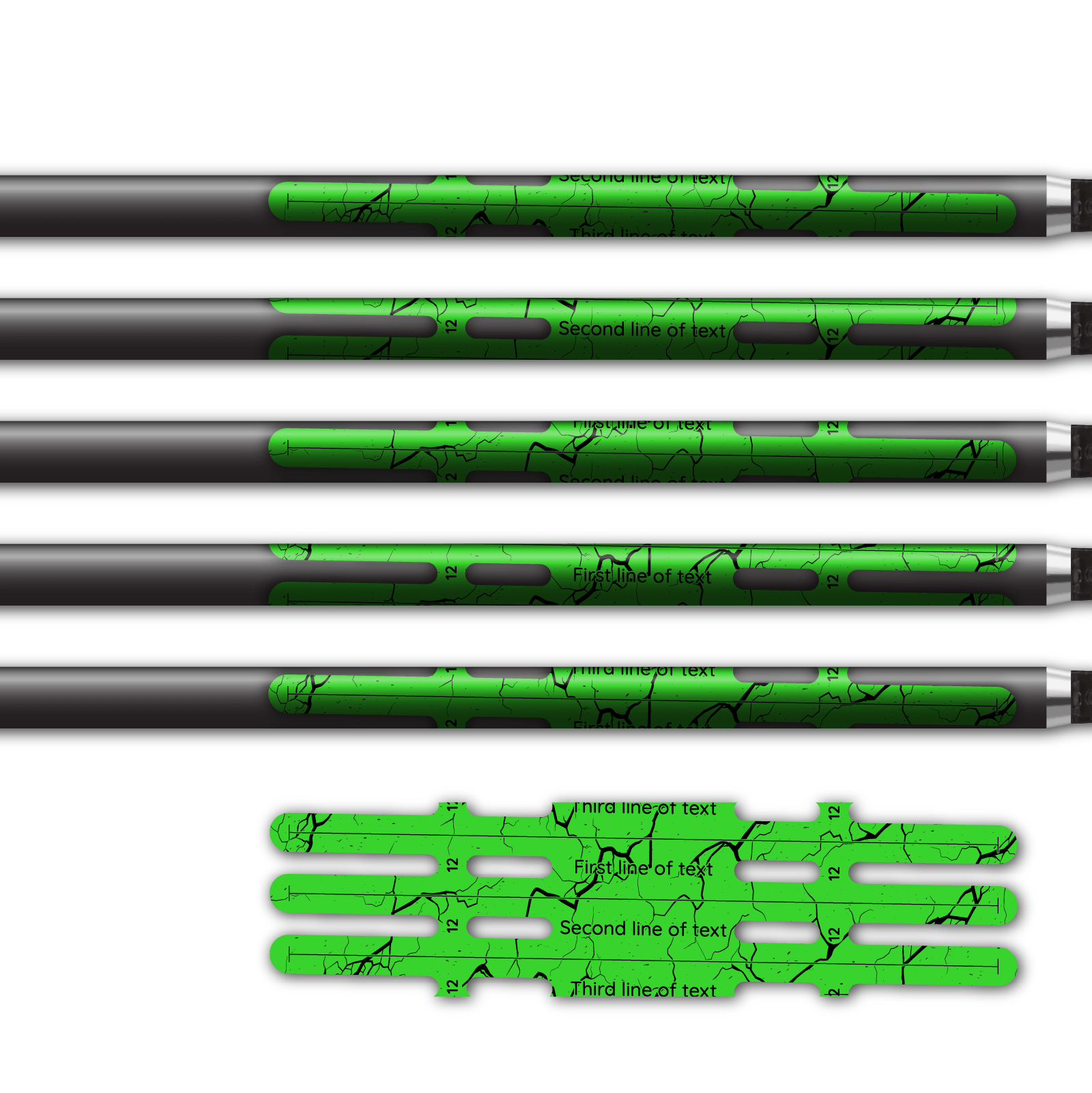 Alternative view of Vortex - Shattered Fluor Green