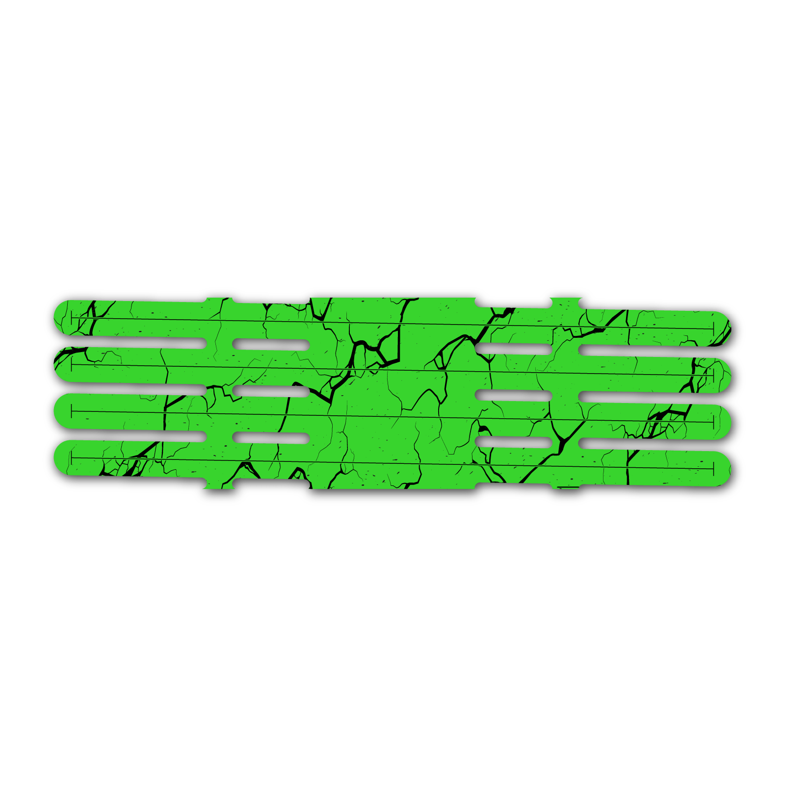 4 Fletch Vortex - Shattered Fluor Green