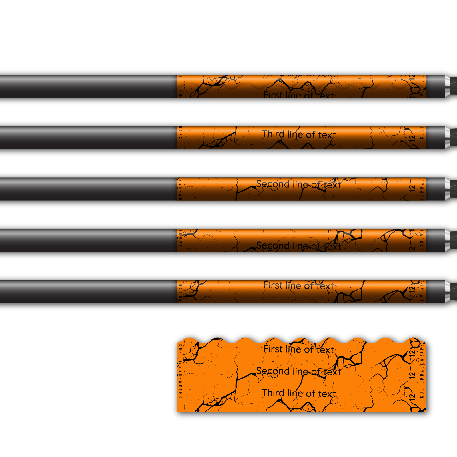 Alternative view of Shorty - Shattered Fluor Orange