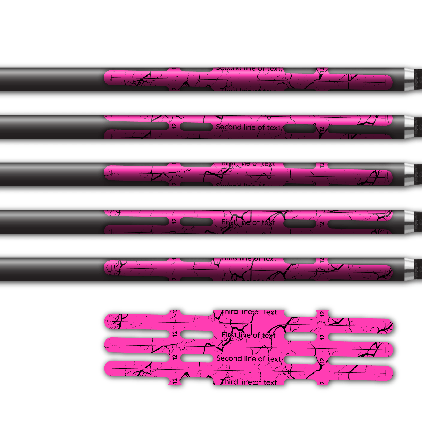 Alternative view of Vortex - Shattered Fluor Pink