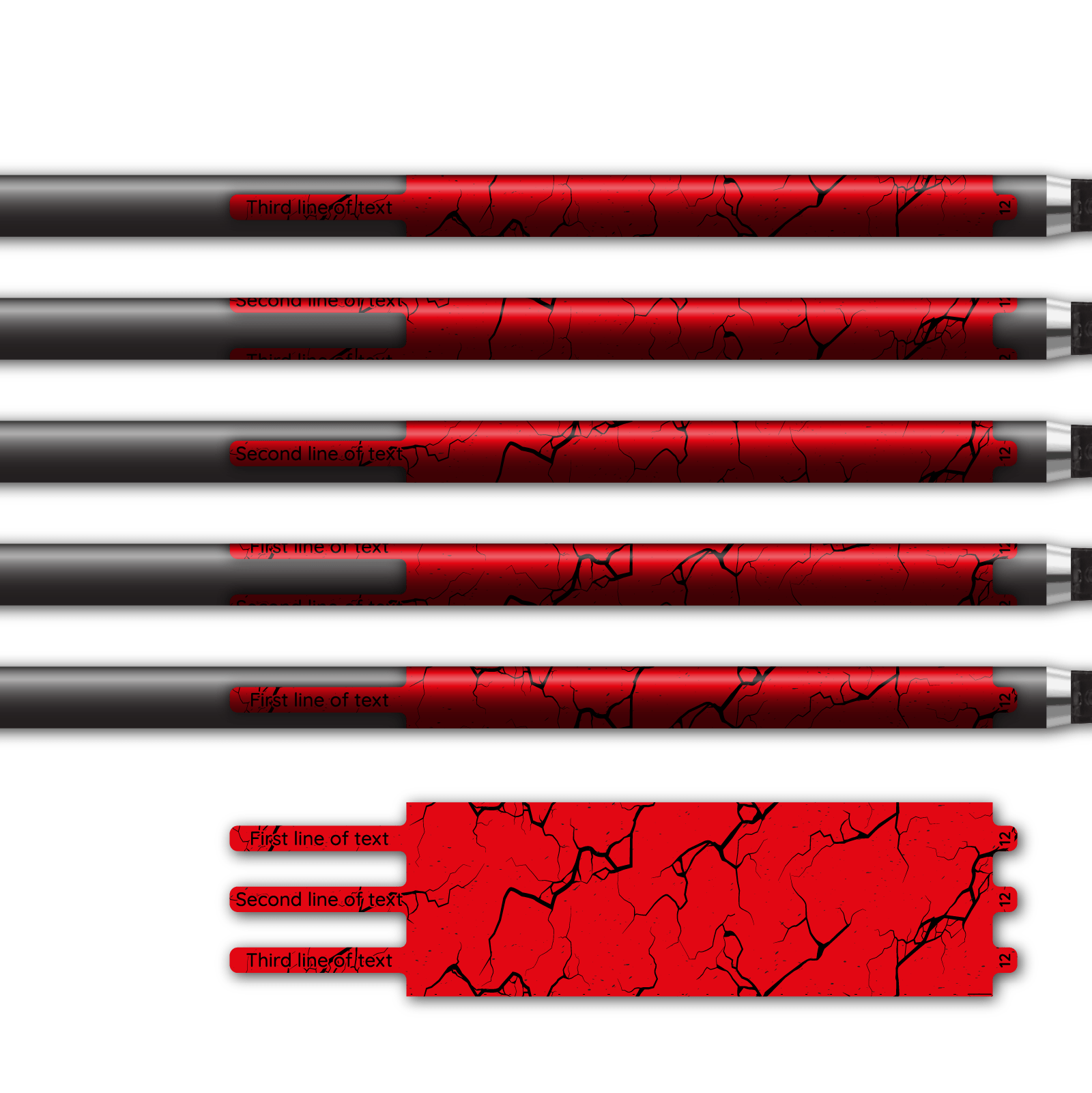 Alternative view of Ultralight - Shattered Fluor Red