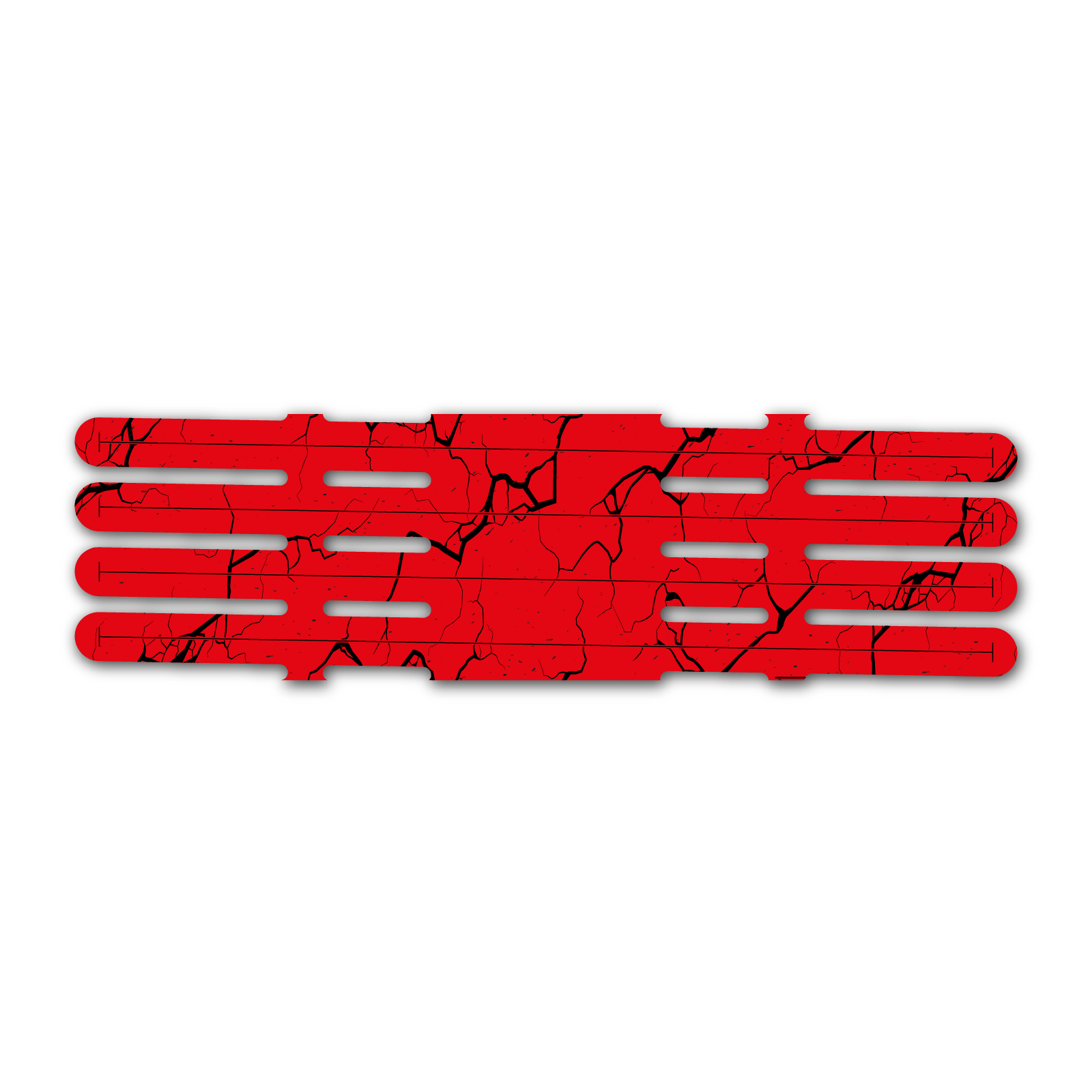4 Fletch Vortex - Shattered Fluor Red