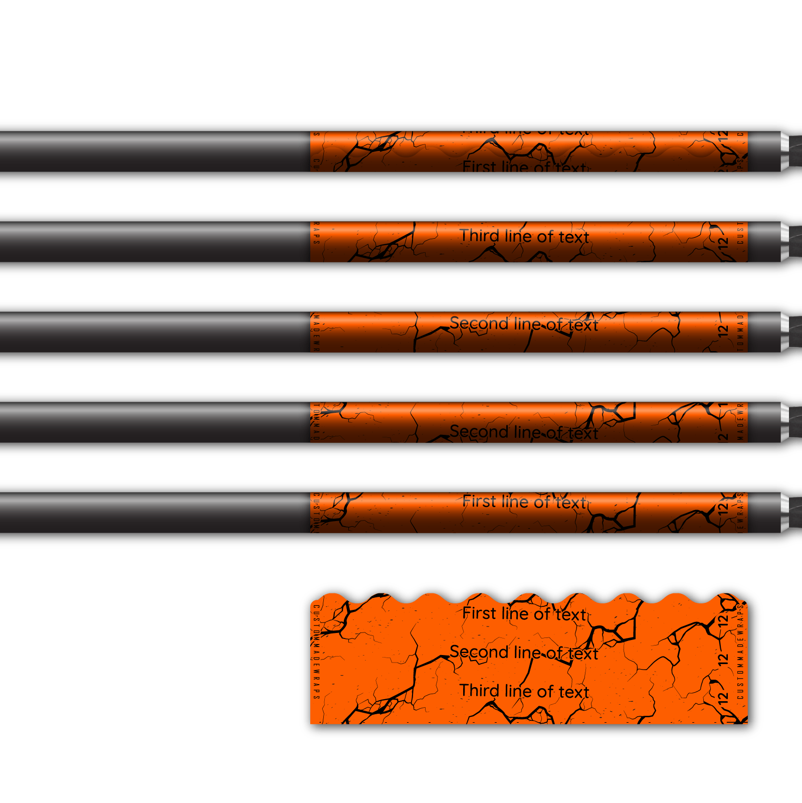 Alternative view of Shorty - Shattered Fluor Red Orange