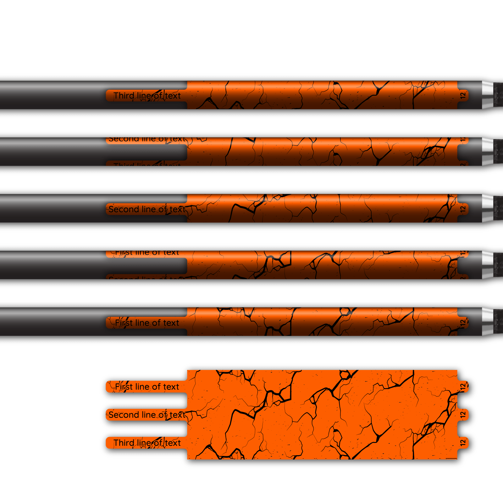 Alternative view of Ultralight - Shattered Fluor Red Orange