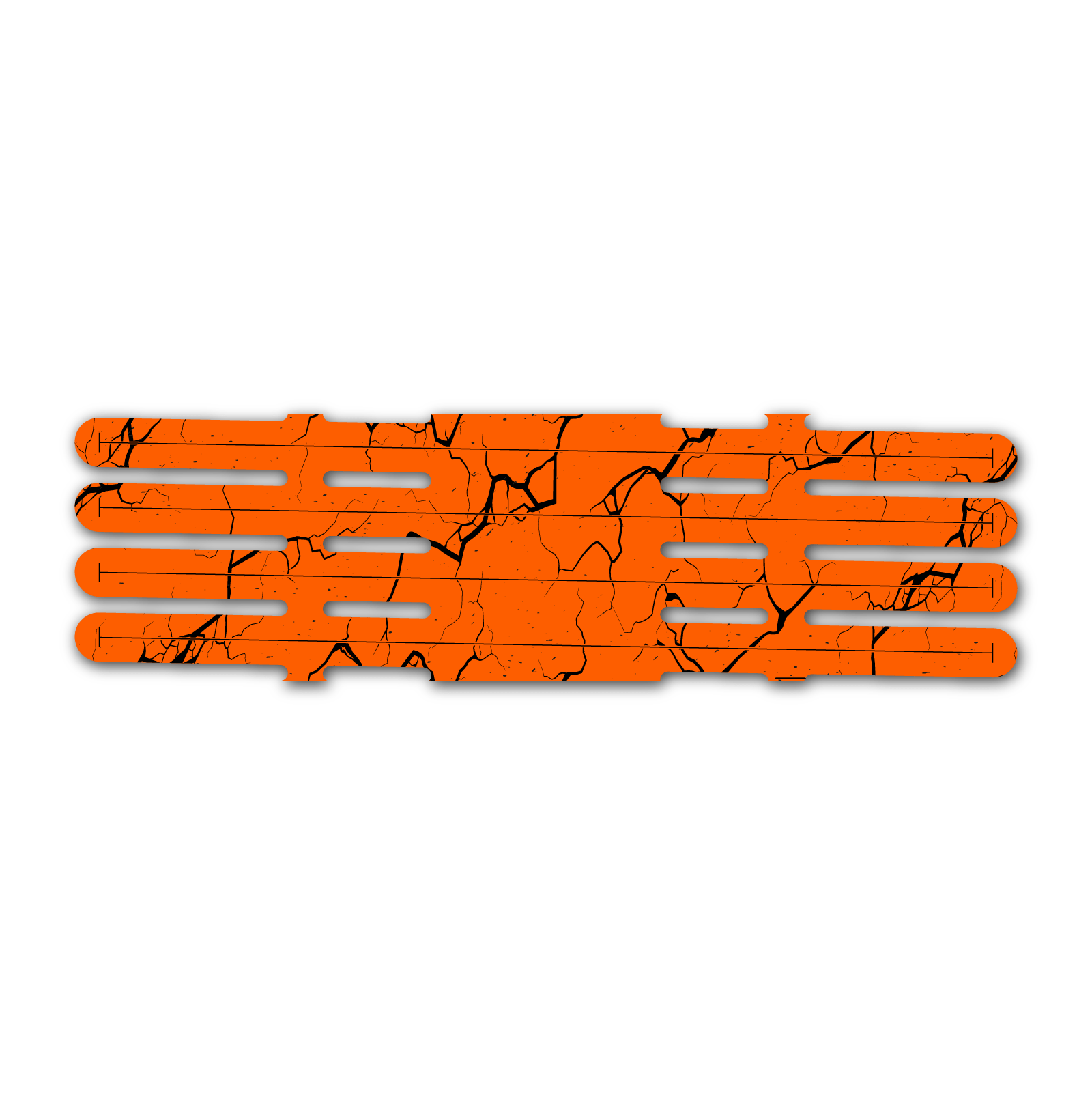 4 Fletch Vortex - Shattered Fluor Red Orange